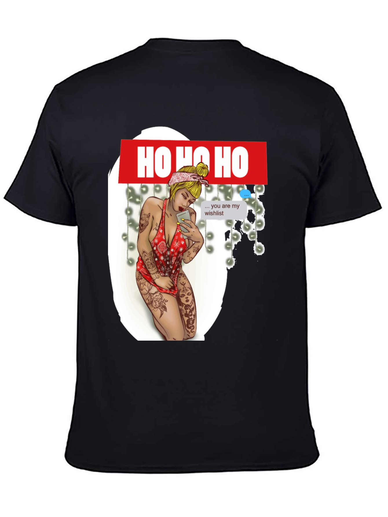 Ho Ho Ho Christmas Wishlist Graphic Tee