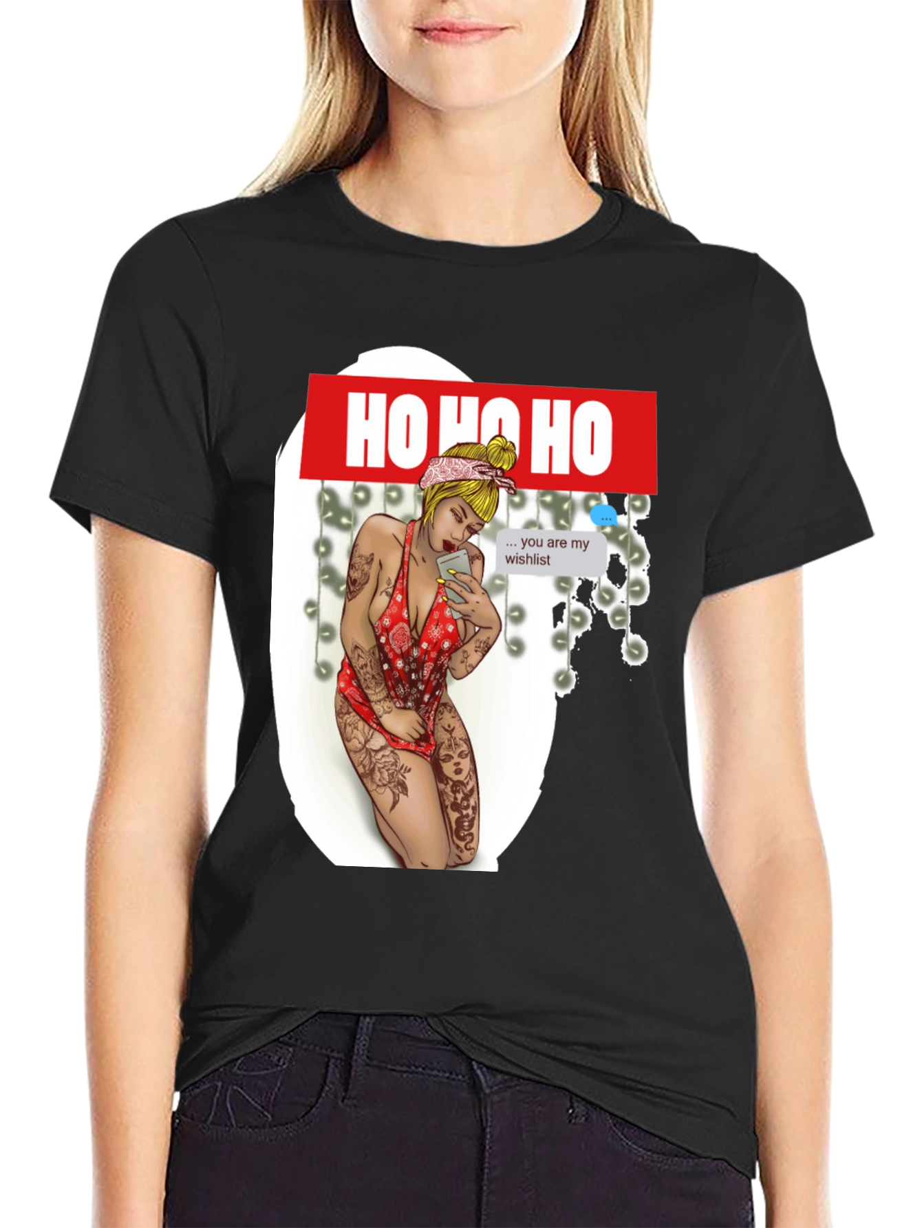 Ho Ho Ho Christmas Wishlist Graphic Tee