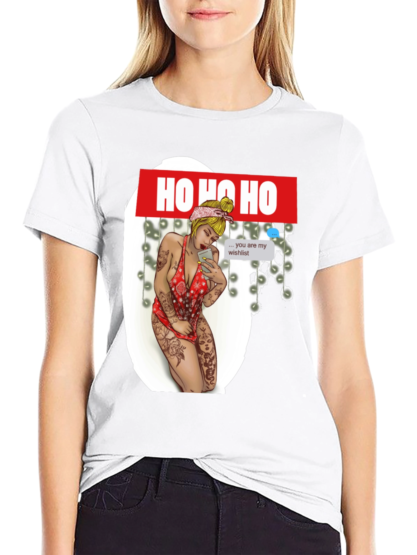 Ho Ho Ho Christmas Wishlist Graphic Tee