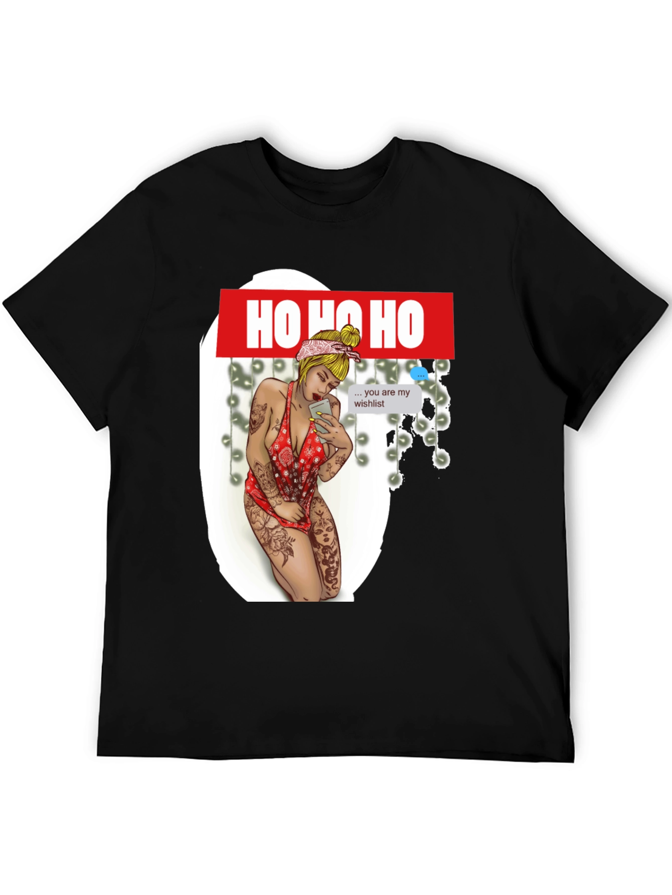 Ho Ho Ho Christmas Wishlist Graphic Tee