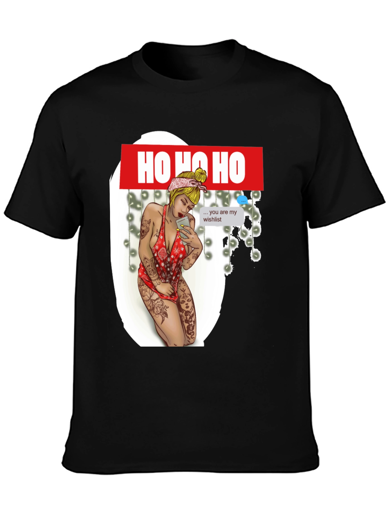 Ho Ho Ho Christmas Wishlist Graphic Tee