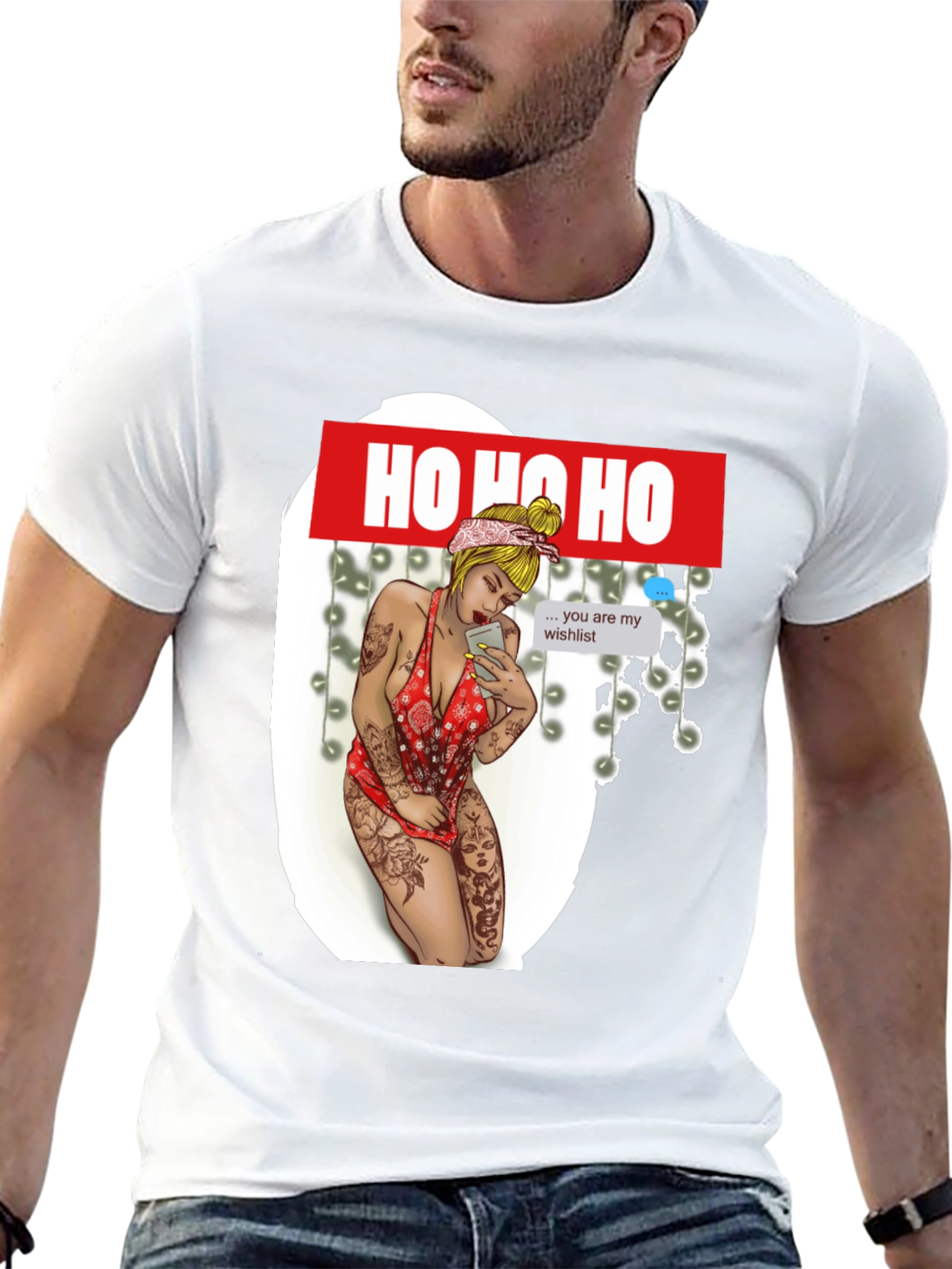 Ho Ho Ho Christmas Wishlist Graphic Tee