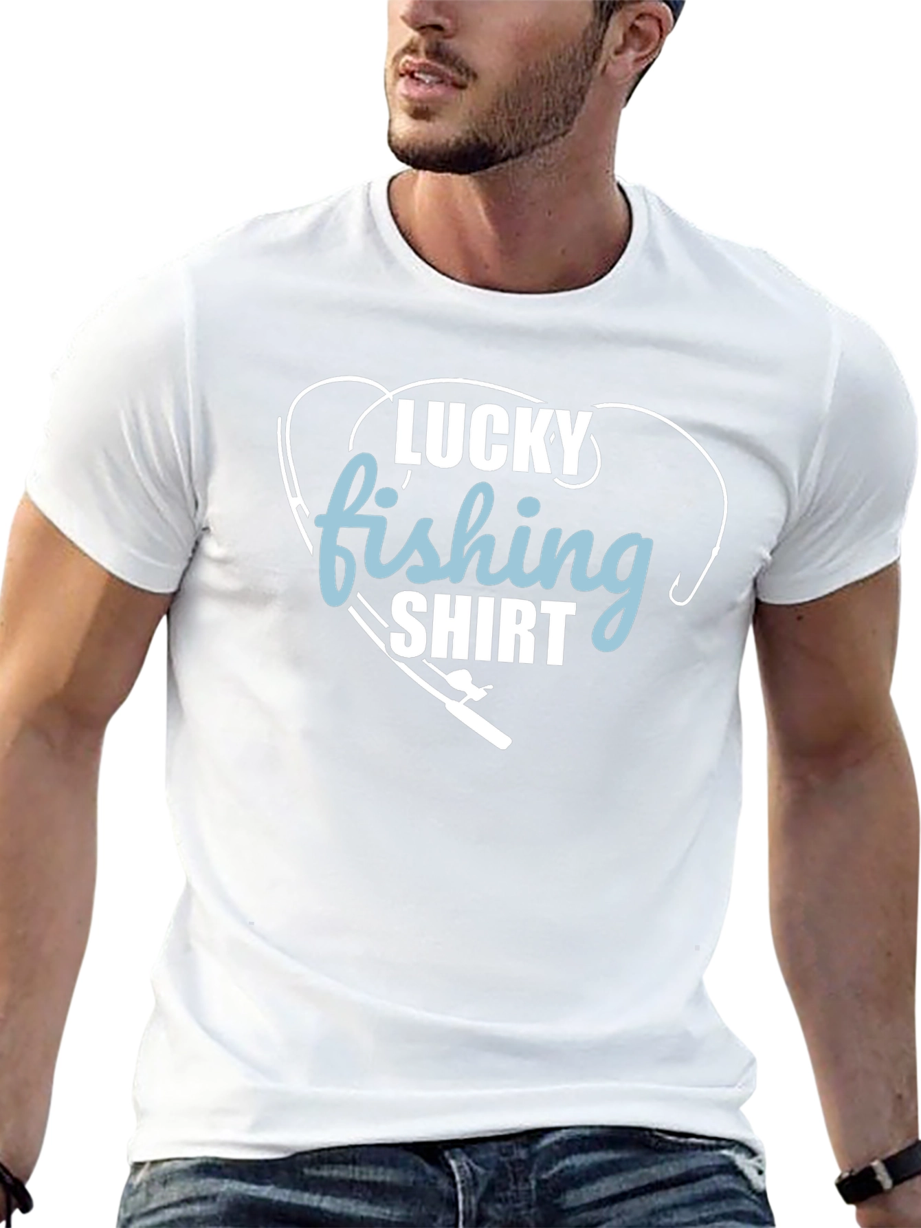 Lucky Fishing Shirt - Mens Graphic Tee
