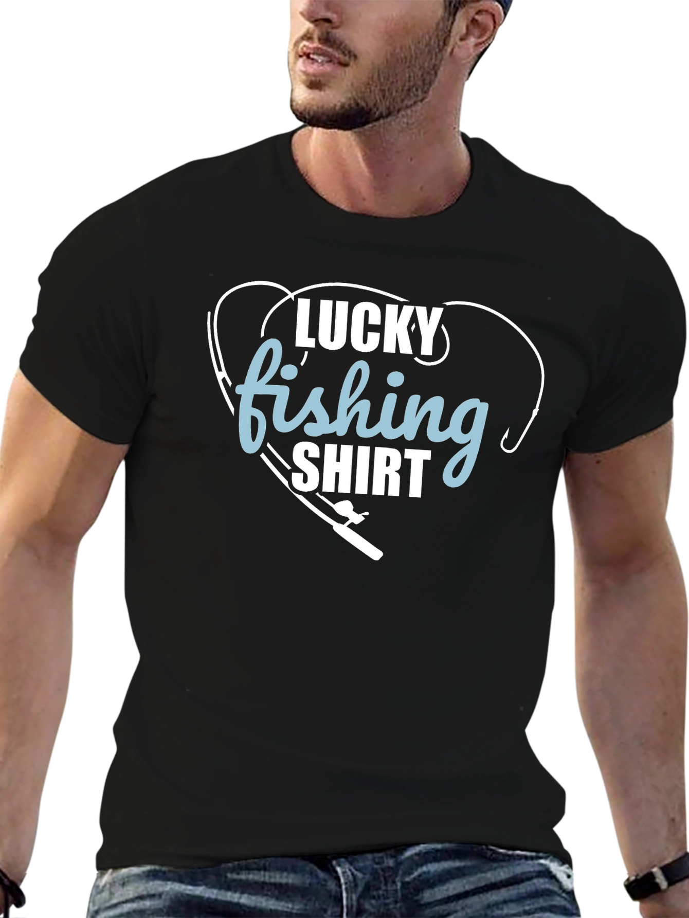 Lucky Fishing Shirt - Mens Graphic Tee