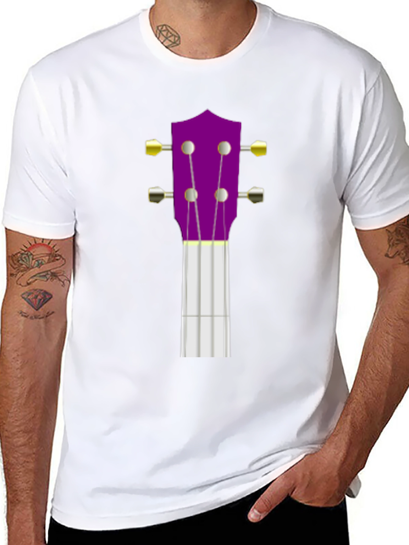Ukulele Graphic Tee - Musical Instrument T-Shirt