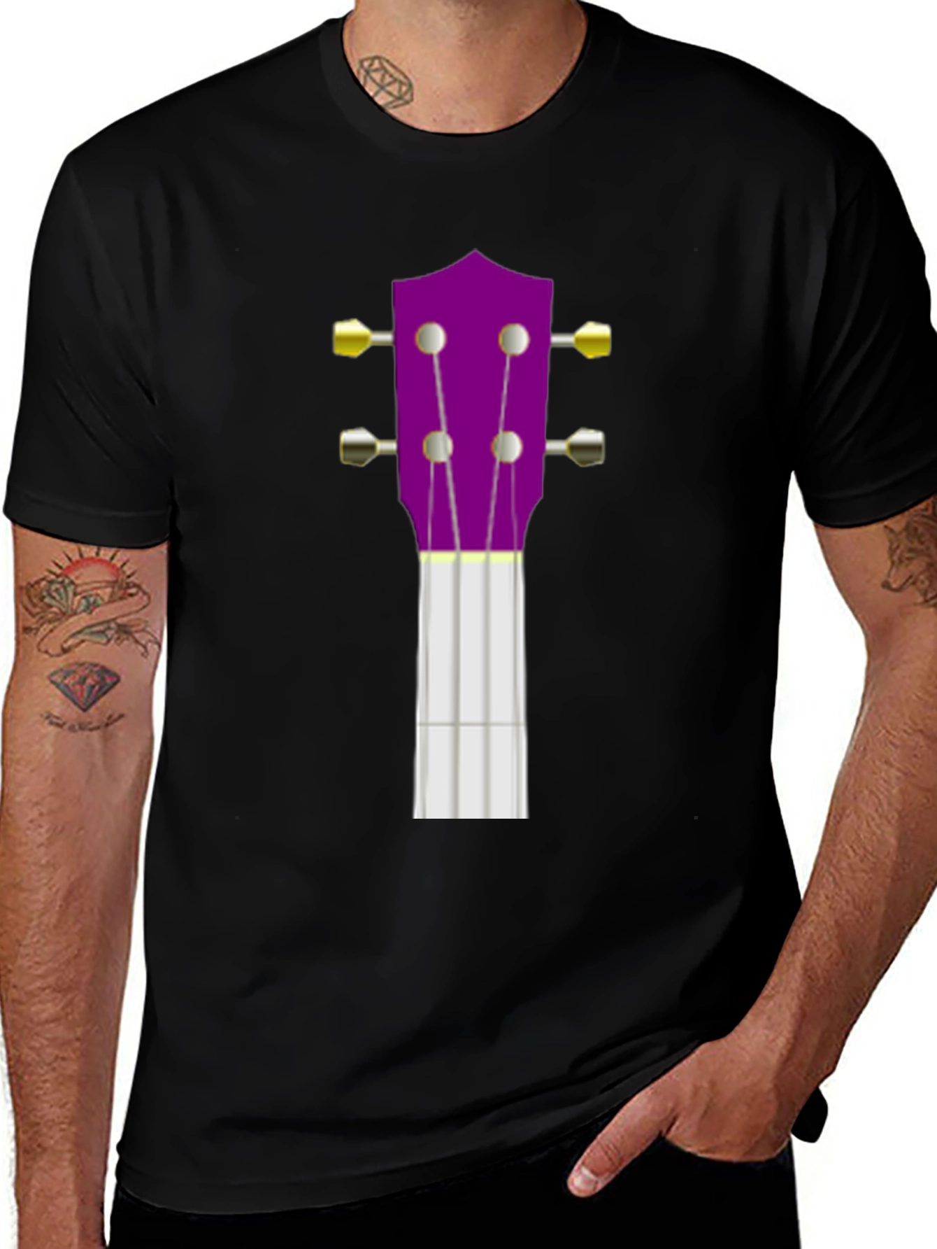 Ukulele Graphic Tee - Musical Instrument T-Shirt