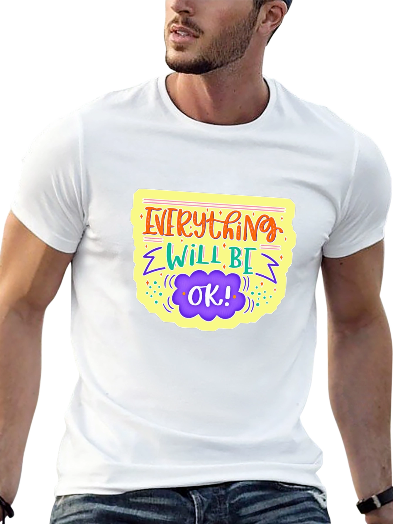 Everything Will Be Ok Black Graphic Tee