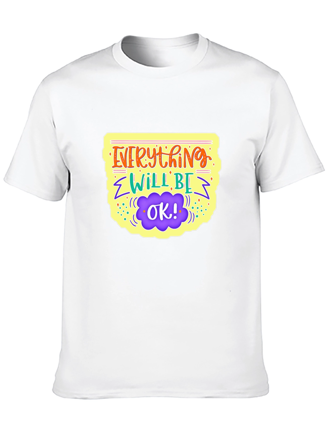 Everything Will Be Ok Black Graphic Tee