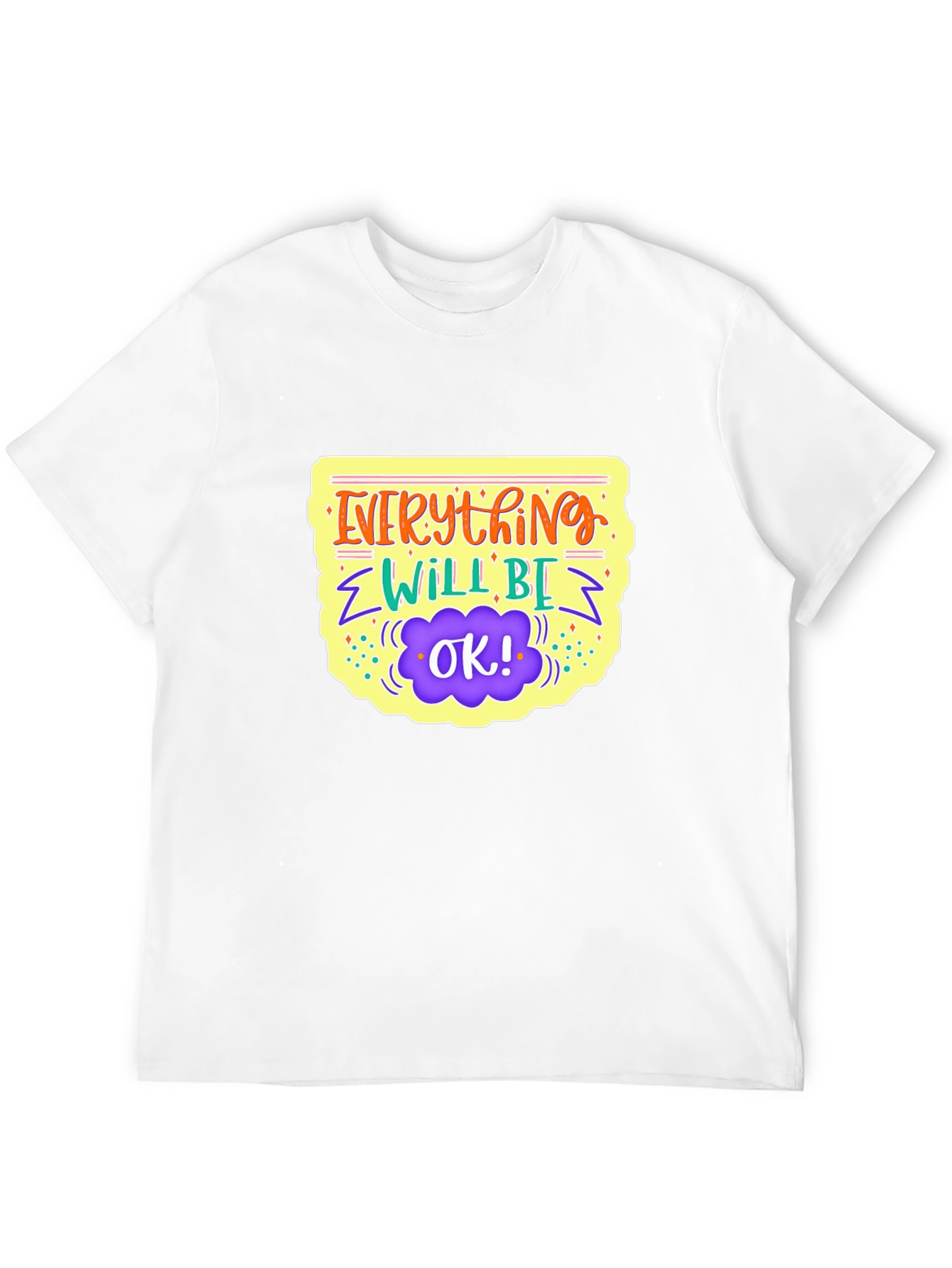 Everything Will Be Ok Black Graphic Tee
