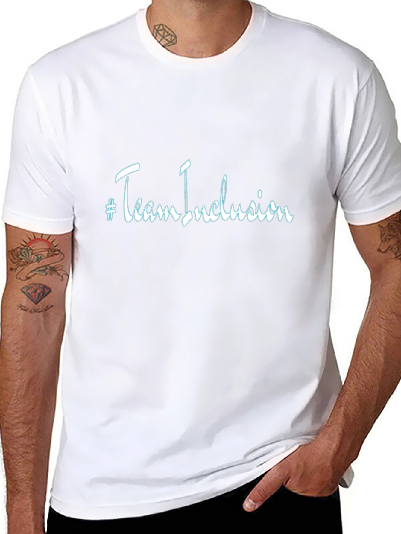 Team Inclusion Black Graphic Tee