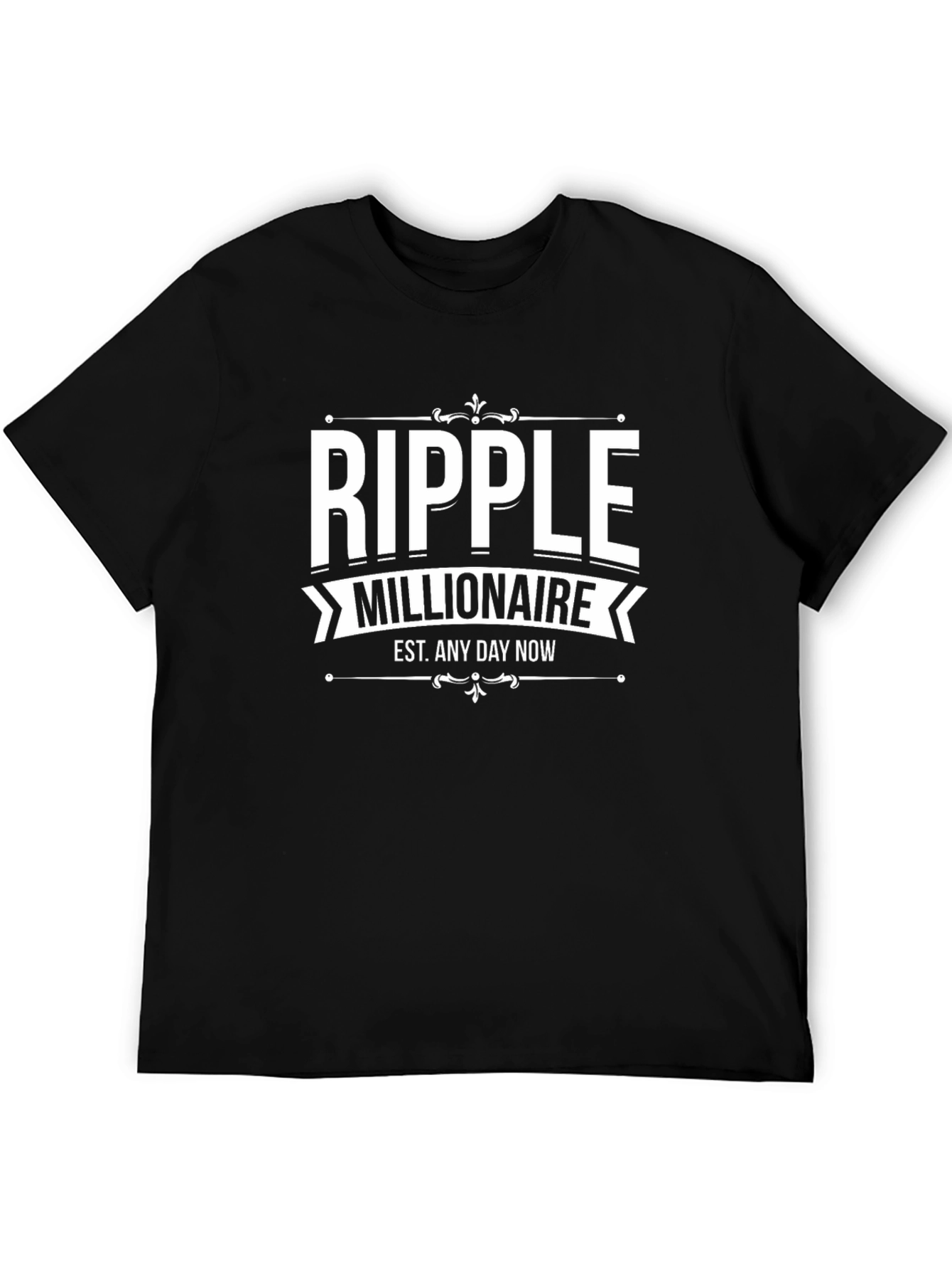 Ripple Millionaire Black Graphic T-Shirt