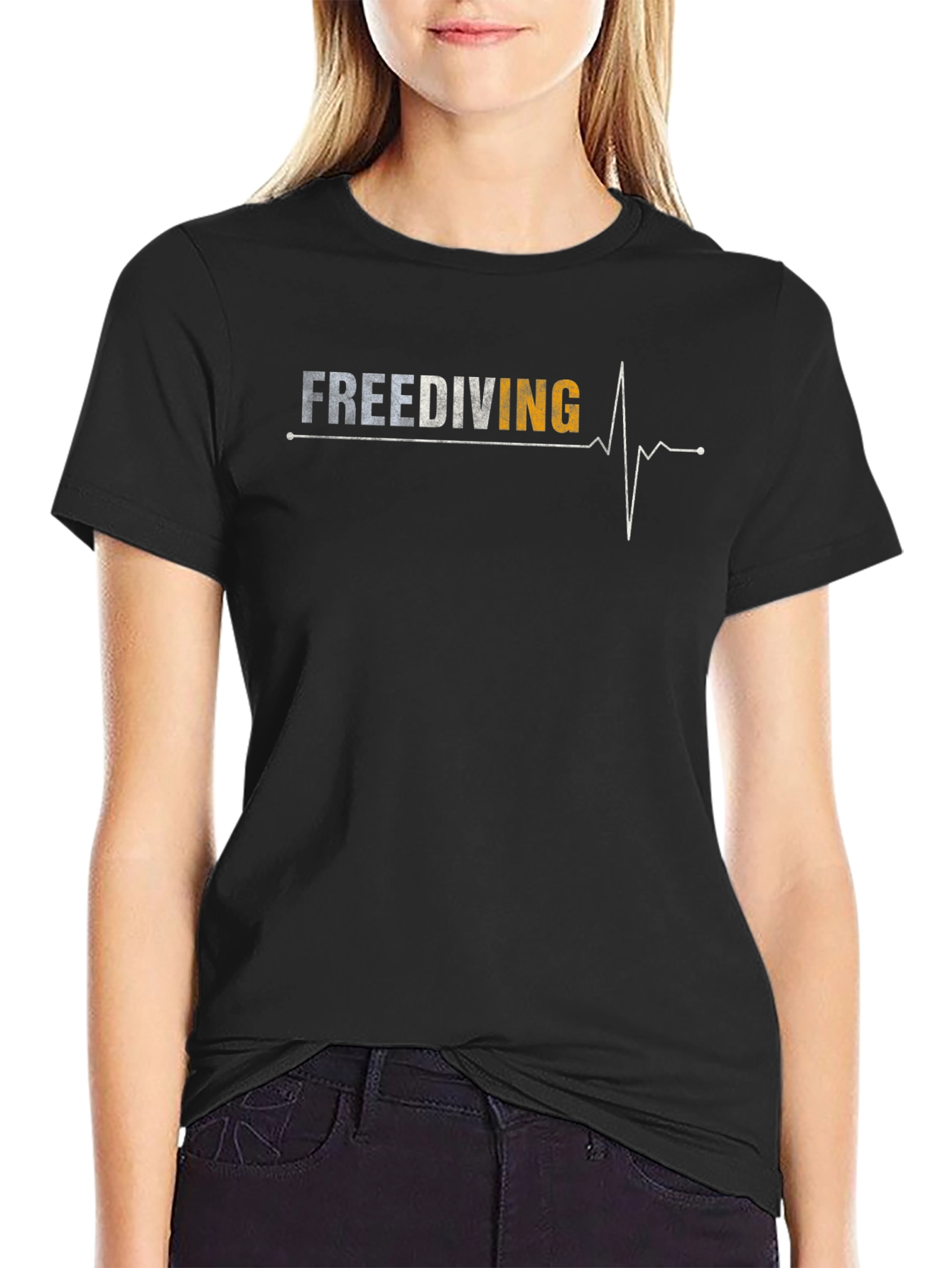 Freediving Heartbeat T-Shirt - Divers Graphic Tee