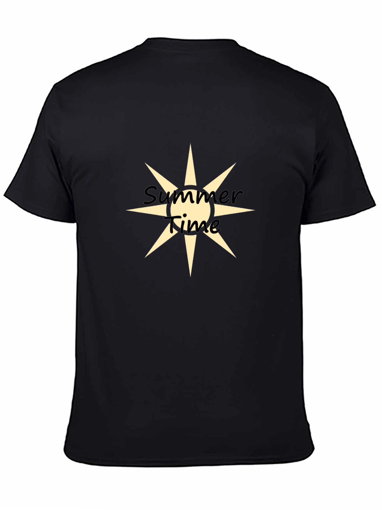 Summer Time Graphic Tee - Mens Black T-Shirt