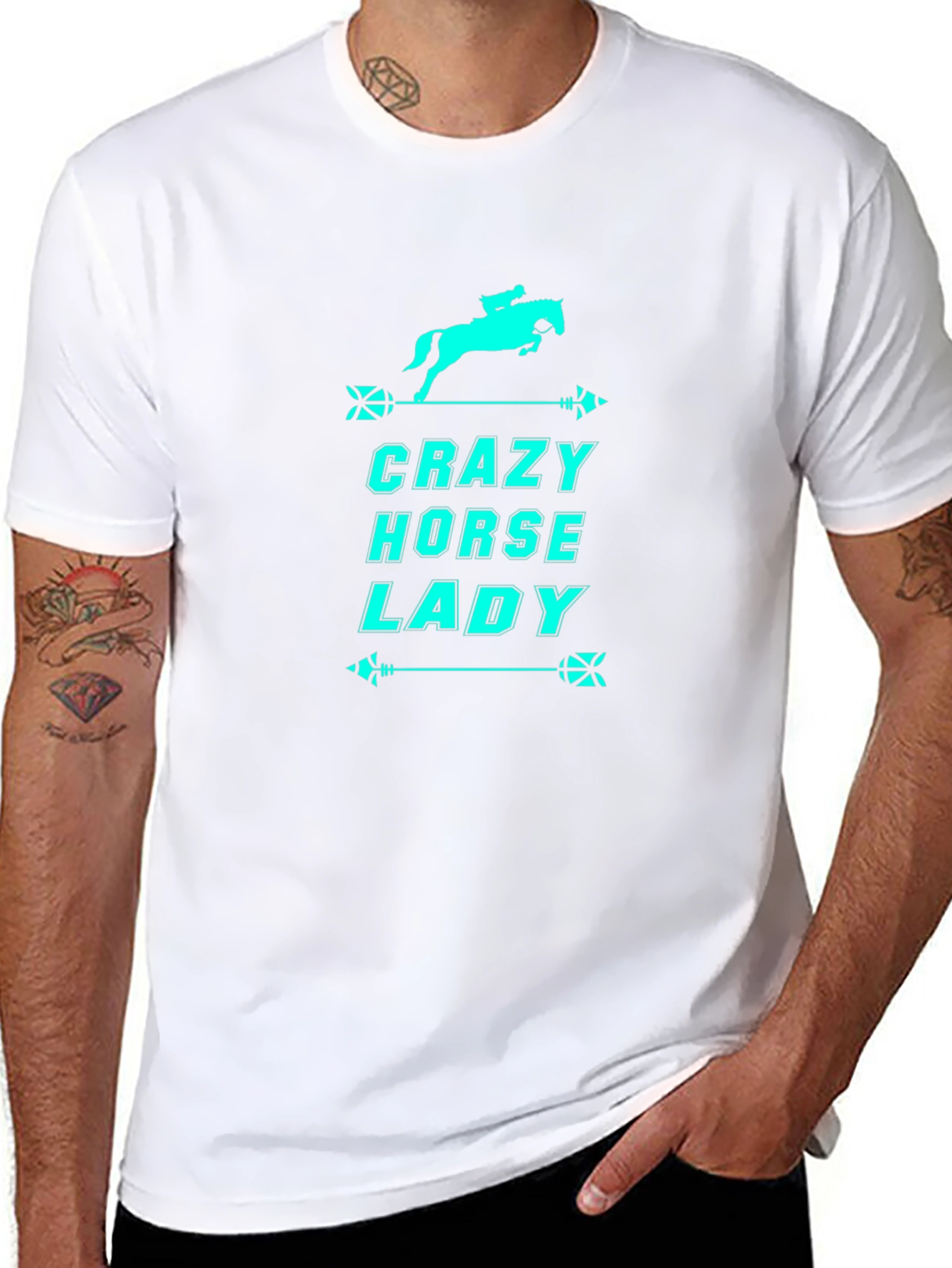 Crazy Horse Lady Graphic T-Shirt