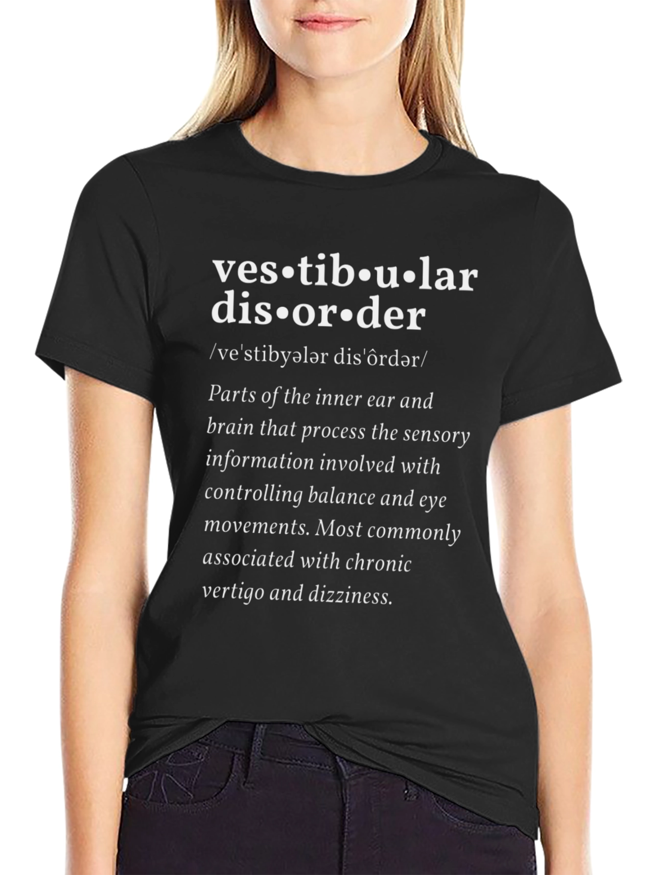 Vestibular Disorder Awareness T-Shirt - Anatomy Tee