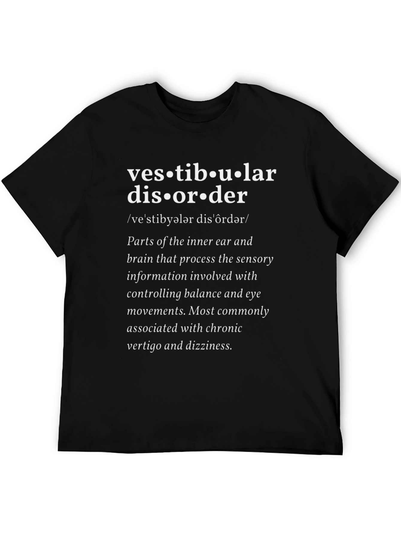 Vestibular Disorder Awareness T-Shirt - Anatomy Tee