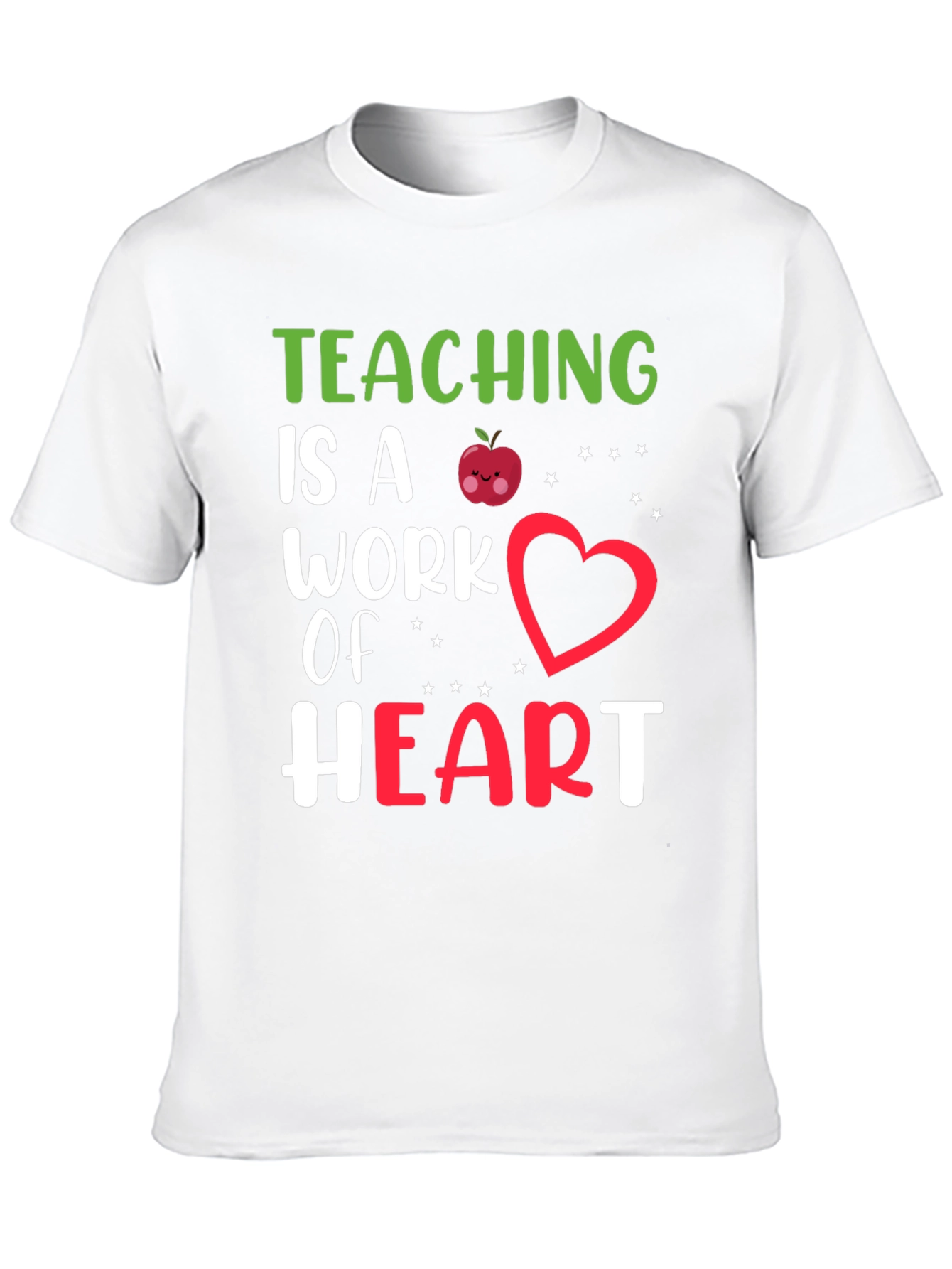Teaching is a Work of Heart Graphic Tee