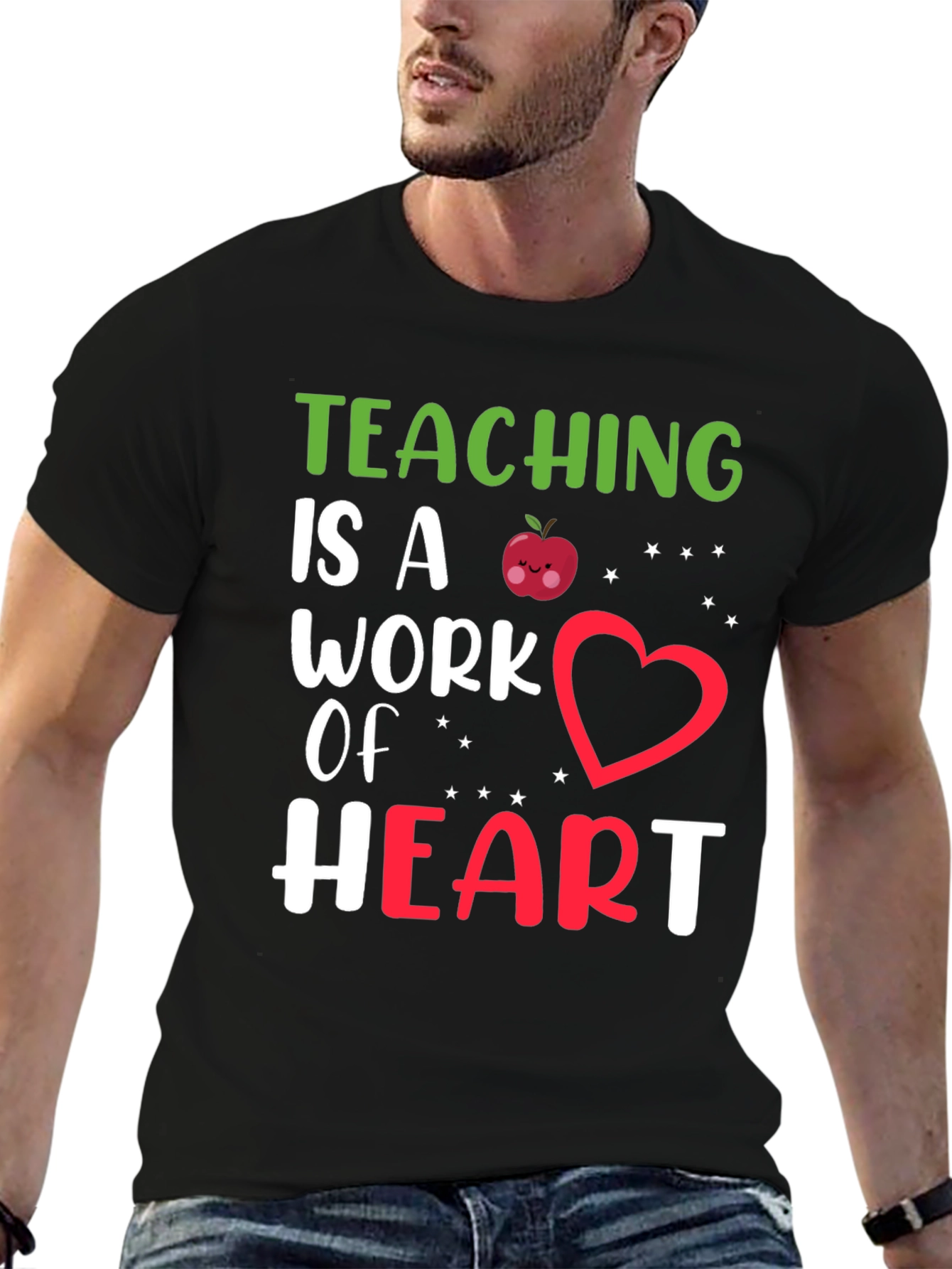 Teaching is a Work of Heart Graphic Tee
