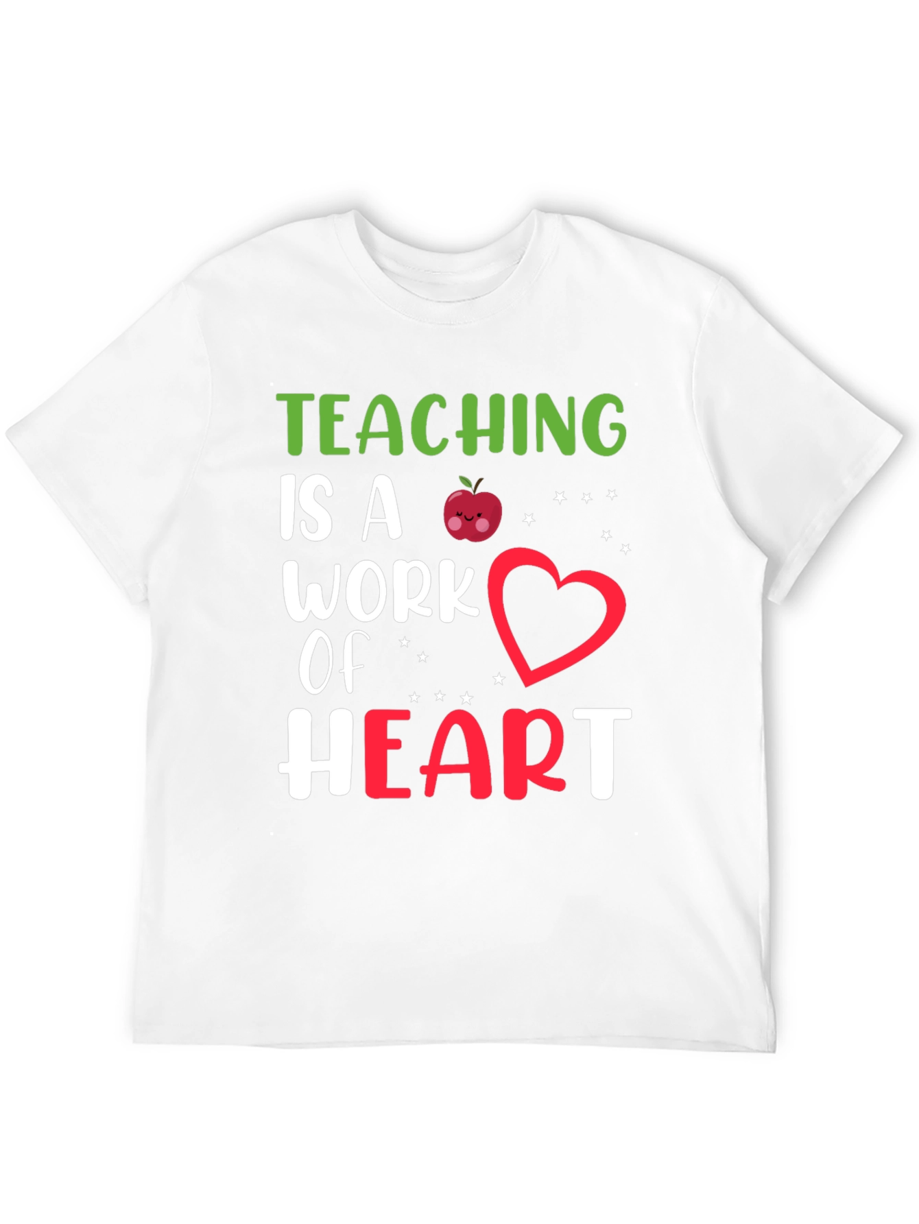 Teaching is a Work of Heart Graphic Tee