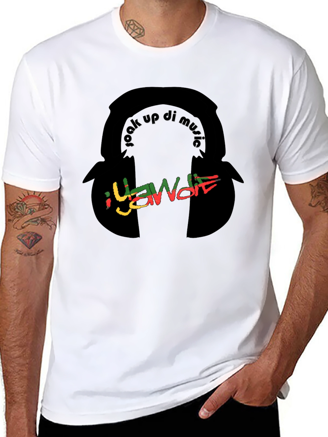 Soak Up Di Music Black T-Shirt