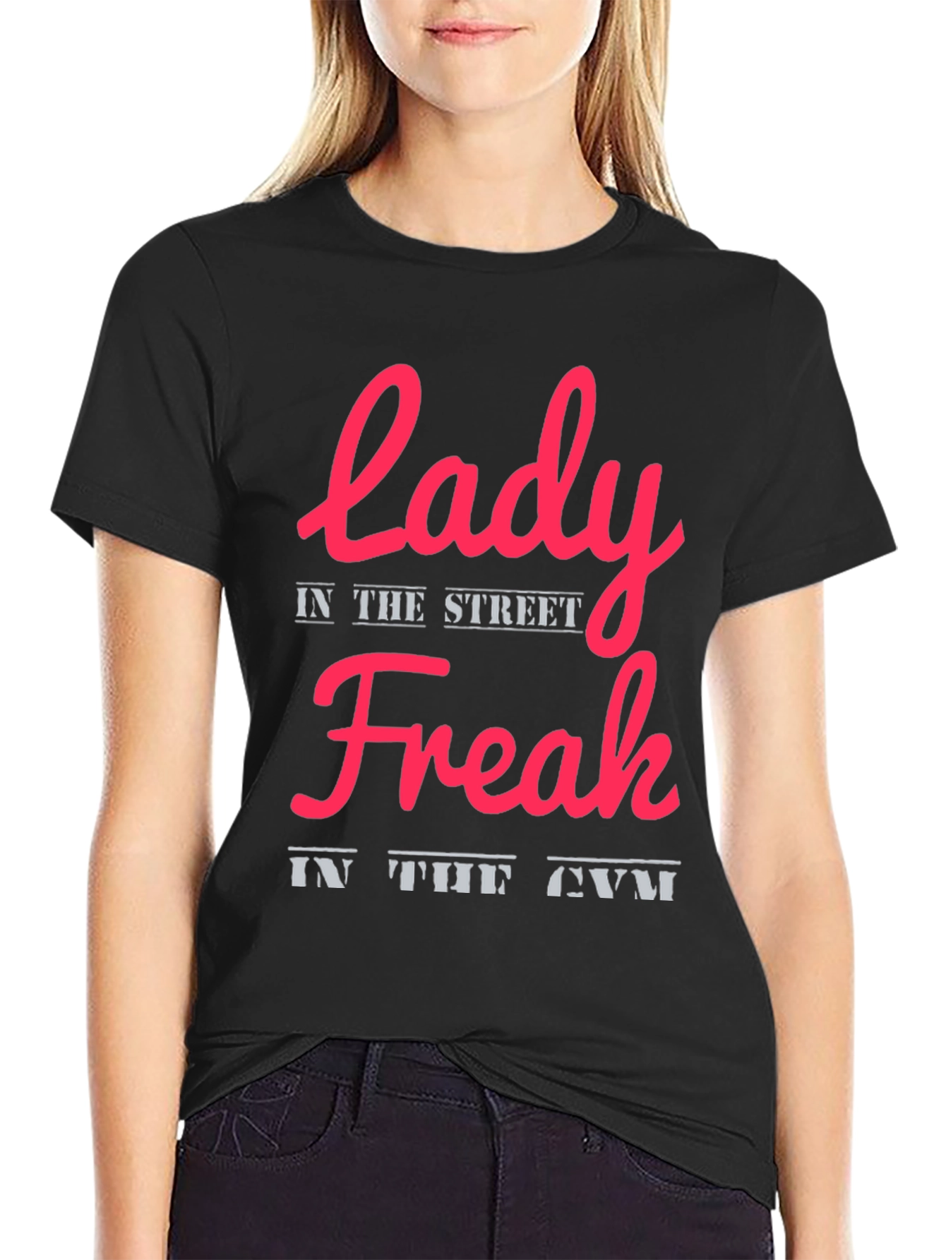 Lady Freak T-Shirt: Street Style Meets Gym Life