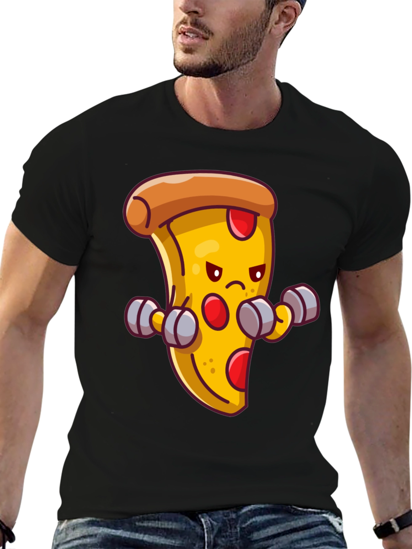 Pizza Gym T-Shirt - Funny Workout Tee