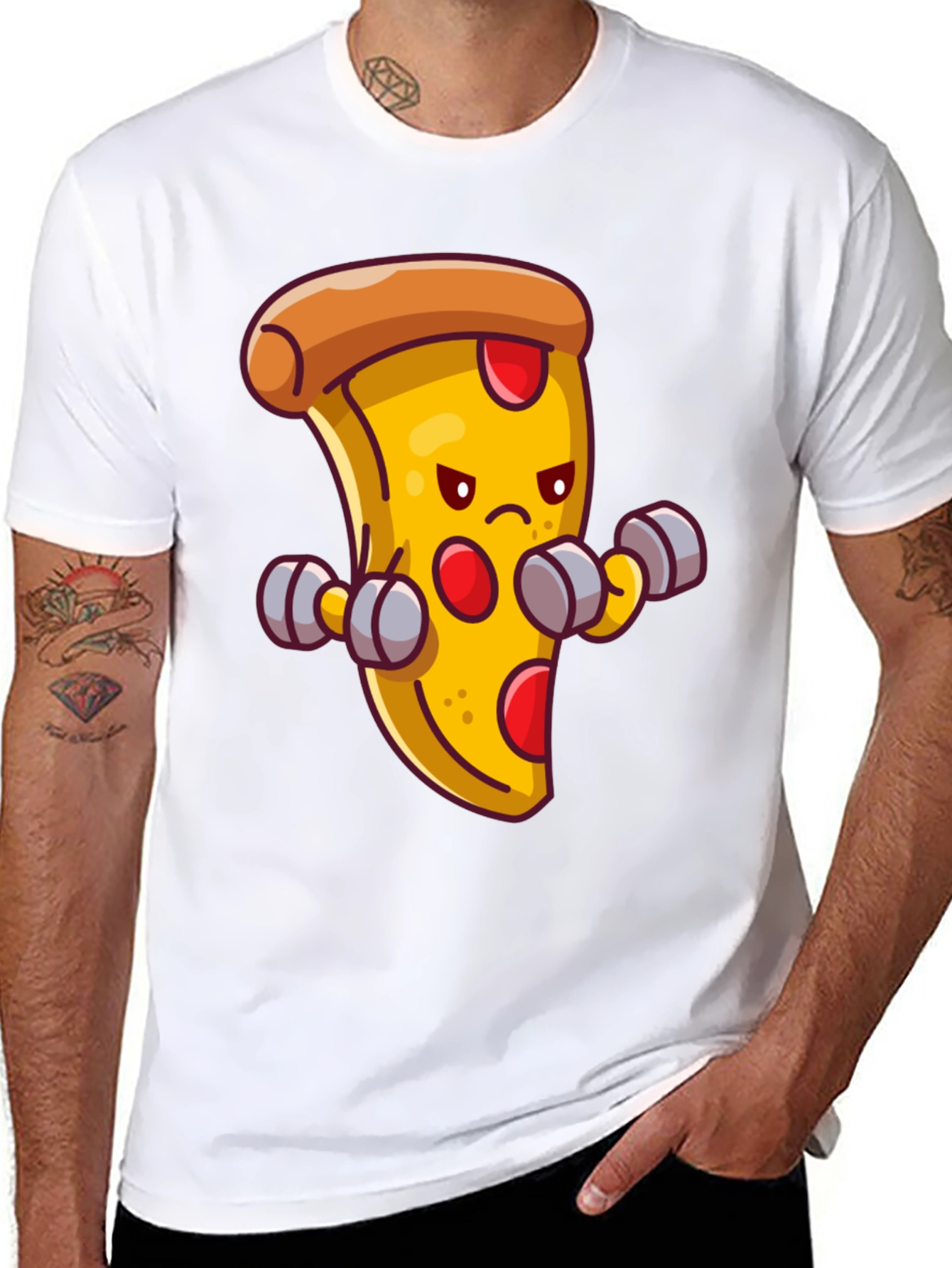 Pizza Gym T-Shirt - Funny Workout Tee