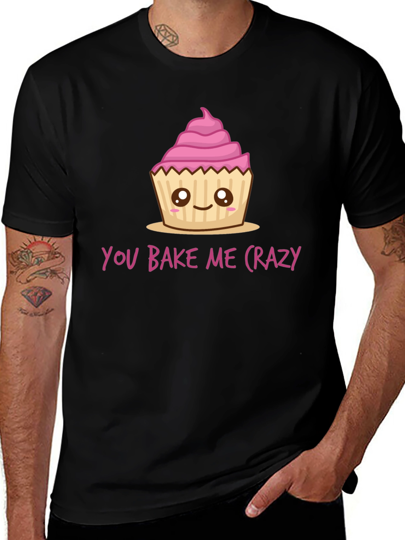You Bake Me Crazy Cupcake Graphic Tee