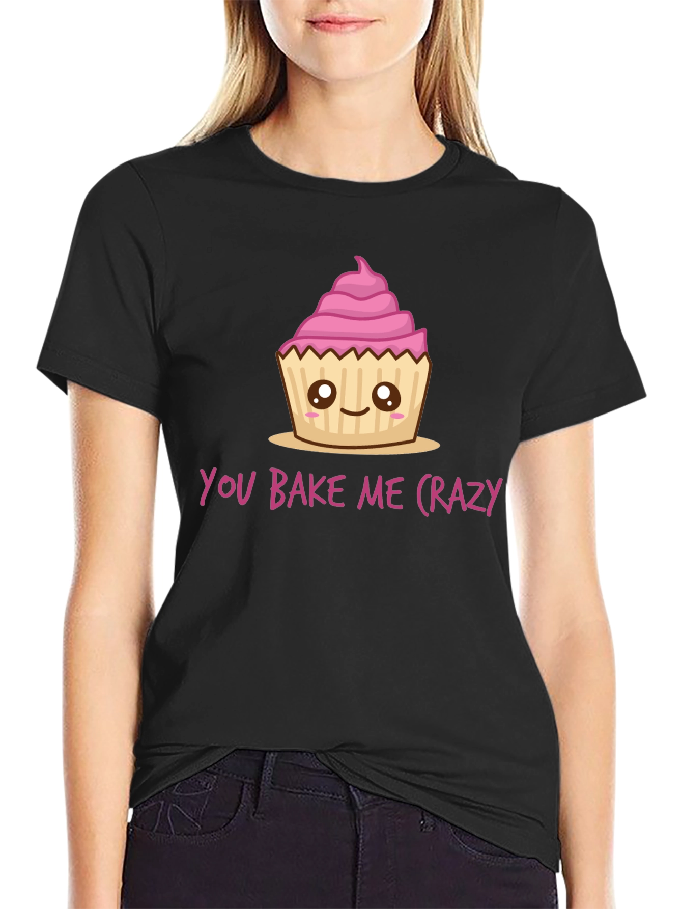 You Bake Me Crazy Cupcake Graphic Tee