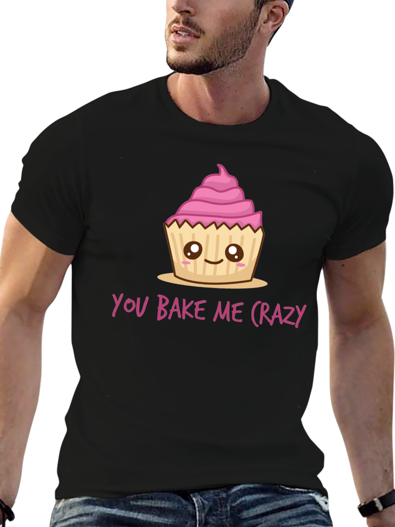 You Bake Me Crazy Cupcake Graphic Tee