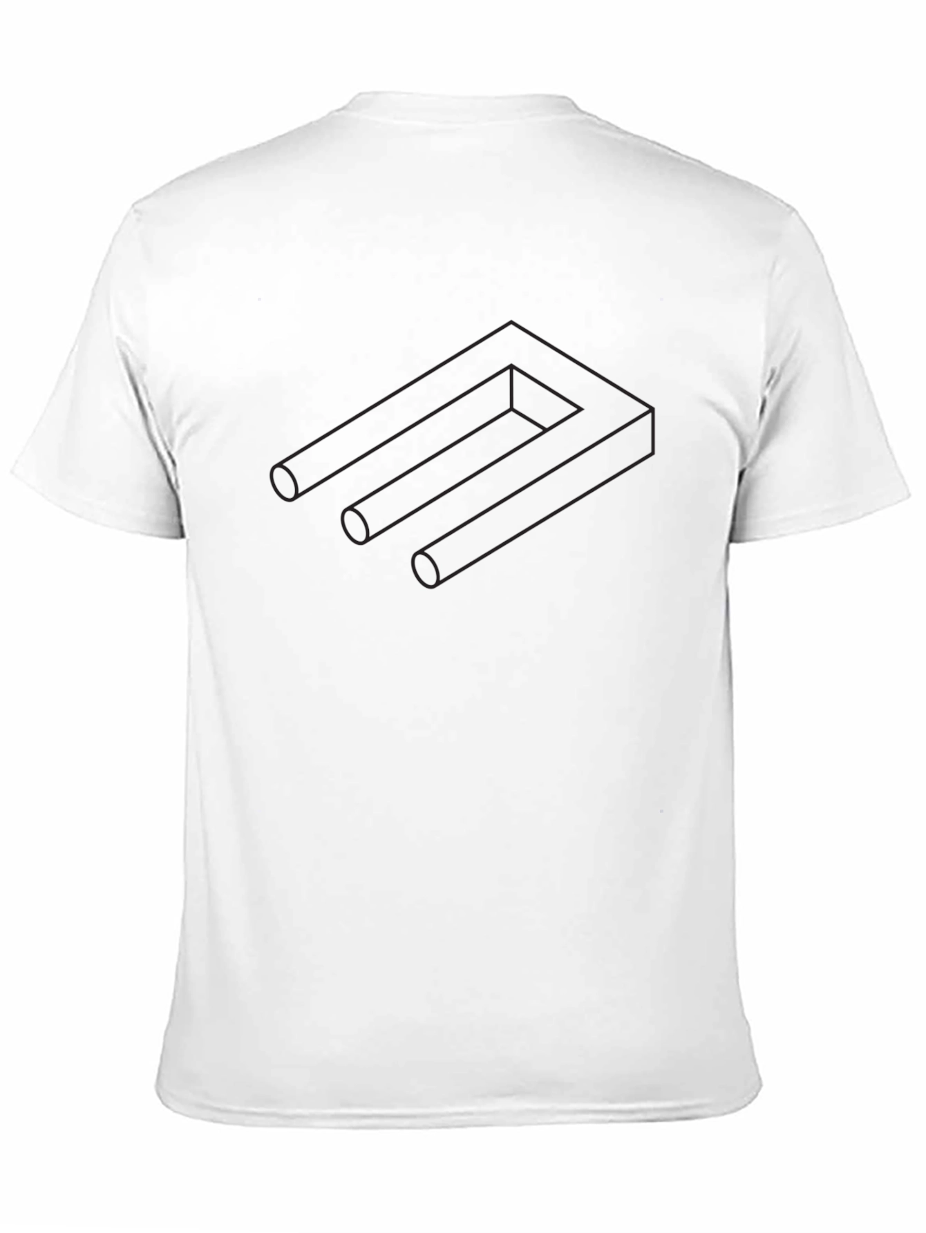 Optical Illusion T-Shirt - Impossible Figure Tee