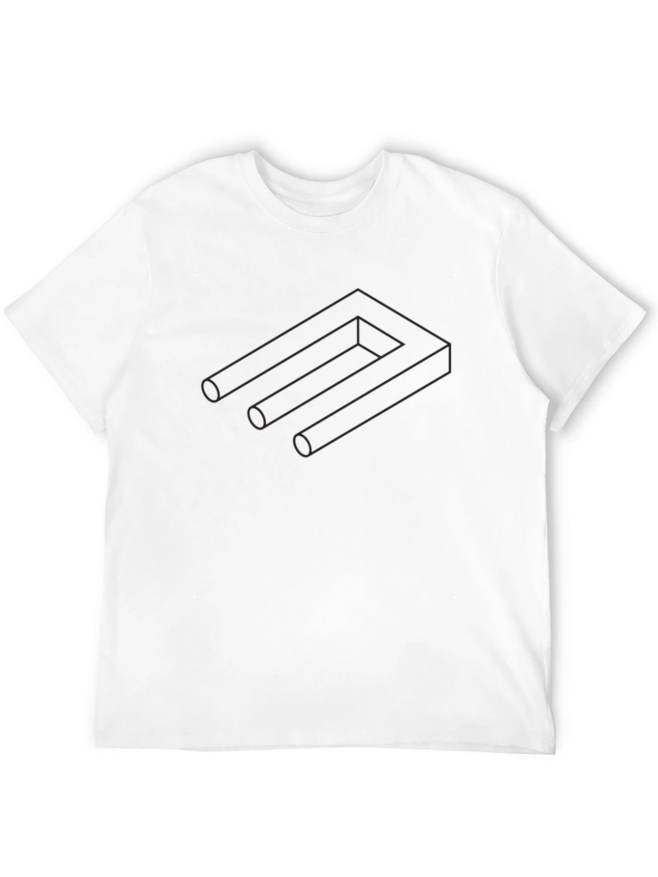 Optical Illusion T-Shirt - Impossible Figure Tee