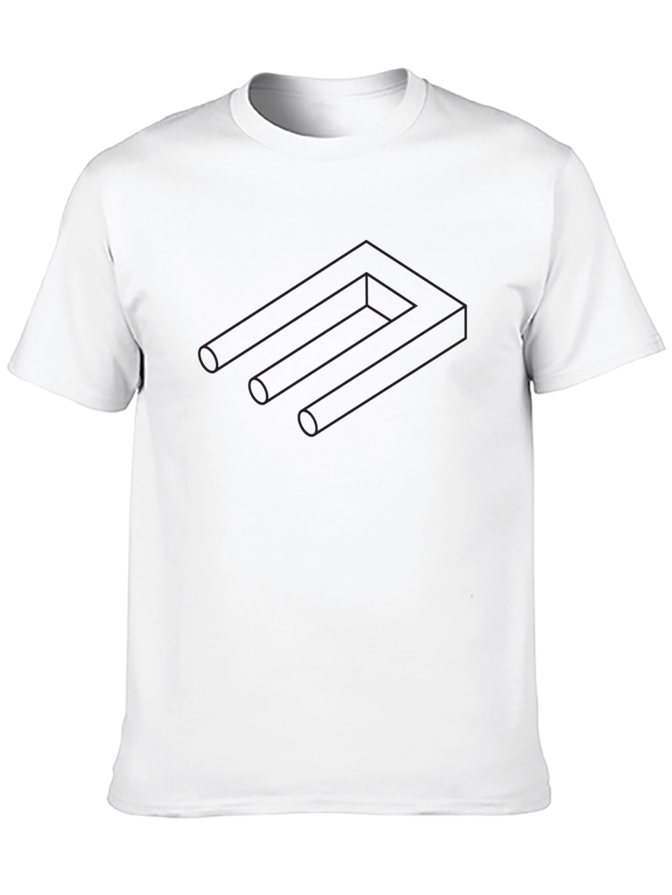 Optical Illusion T-Shirt - Impossible Figure Tee