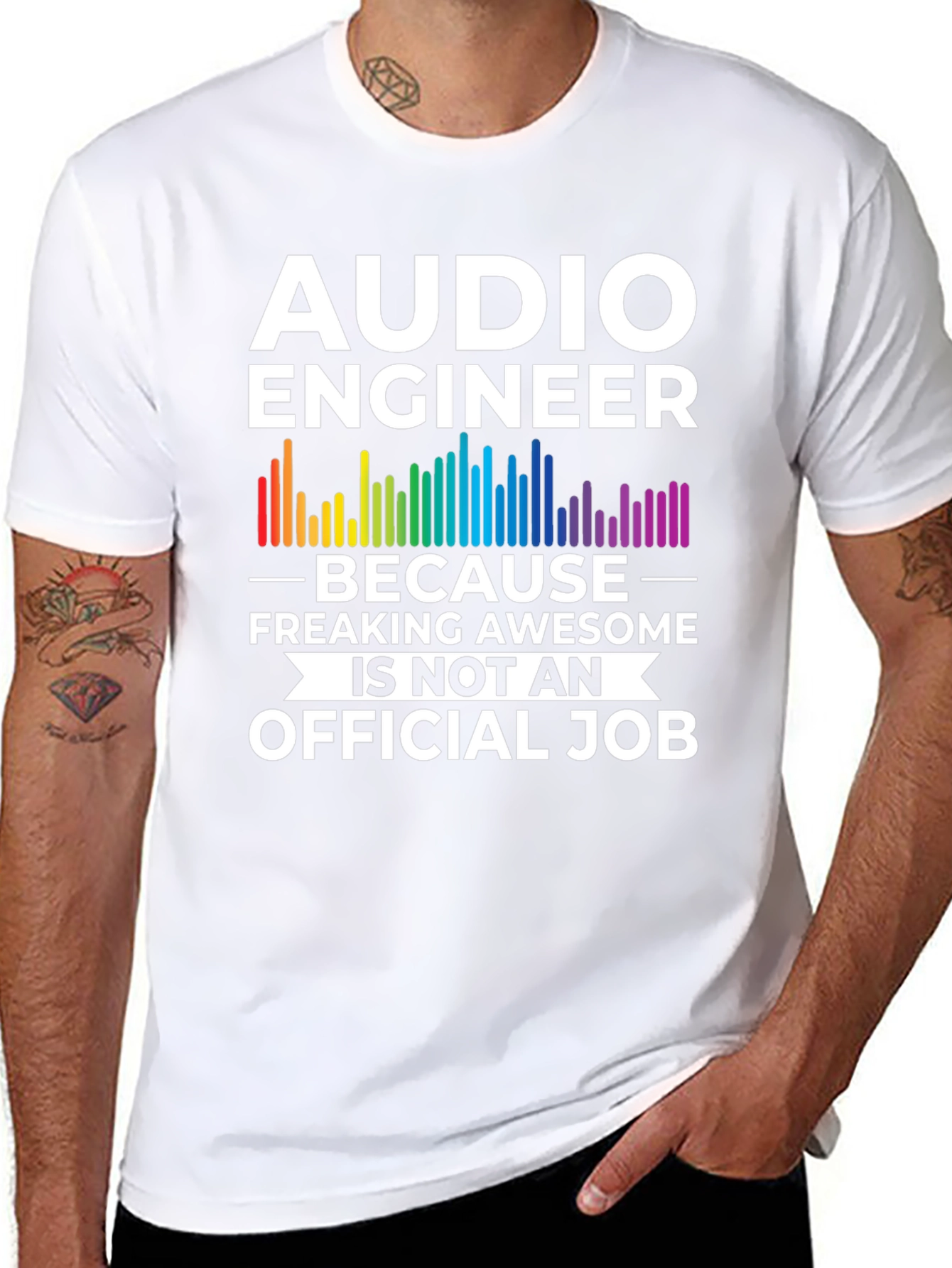 Audio Engineer Funny T-Shirt - Awesome Job
