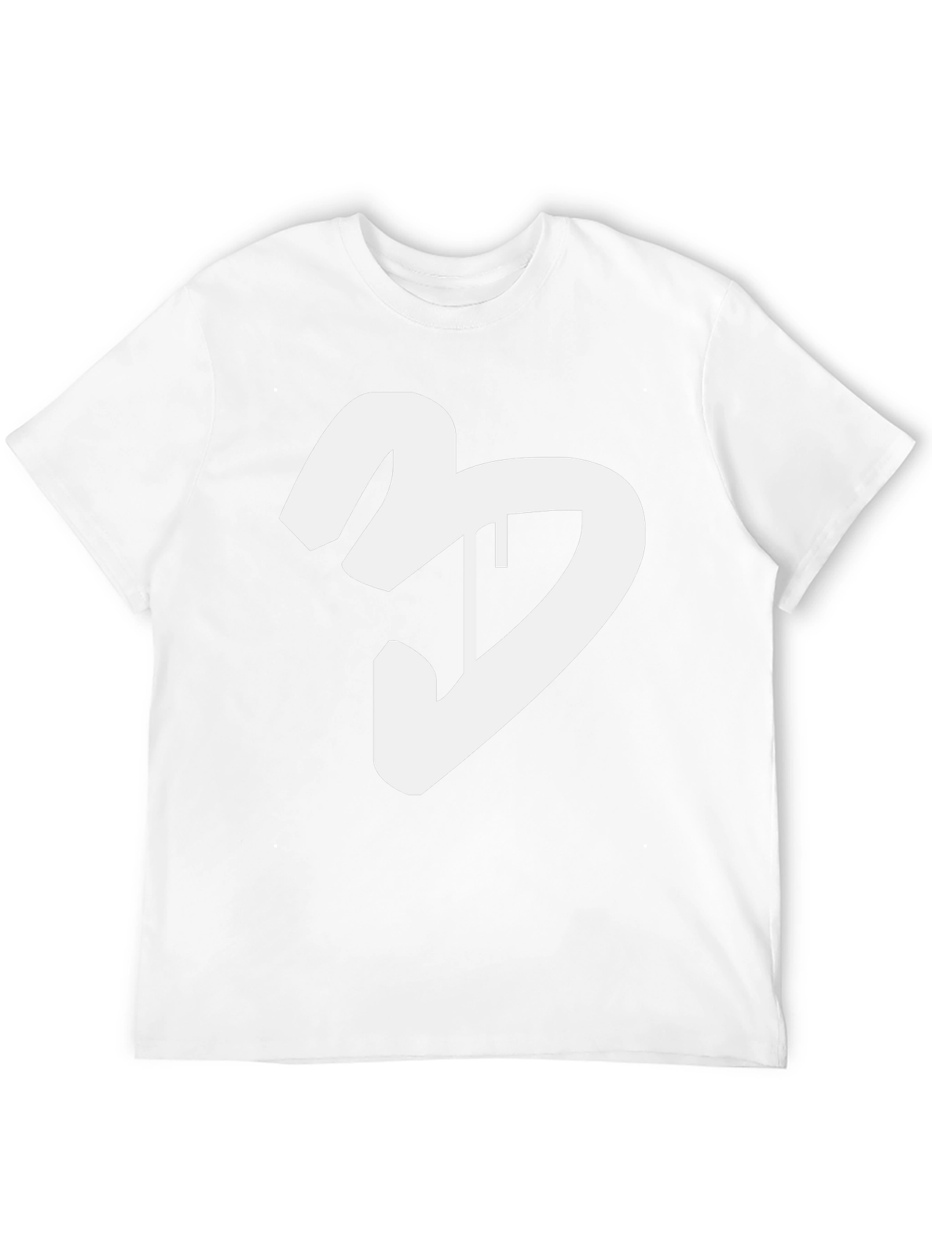 Black T-Shirt with White Graphic