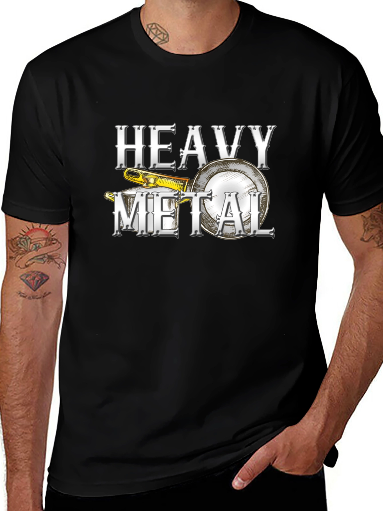 Heavy Metal Banjo Graphic T-Shirt - Musician Tee