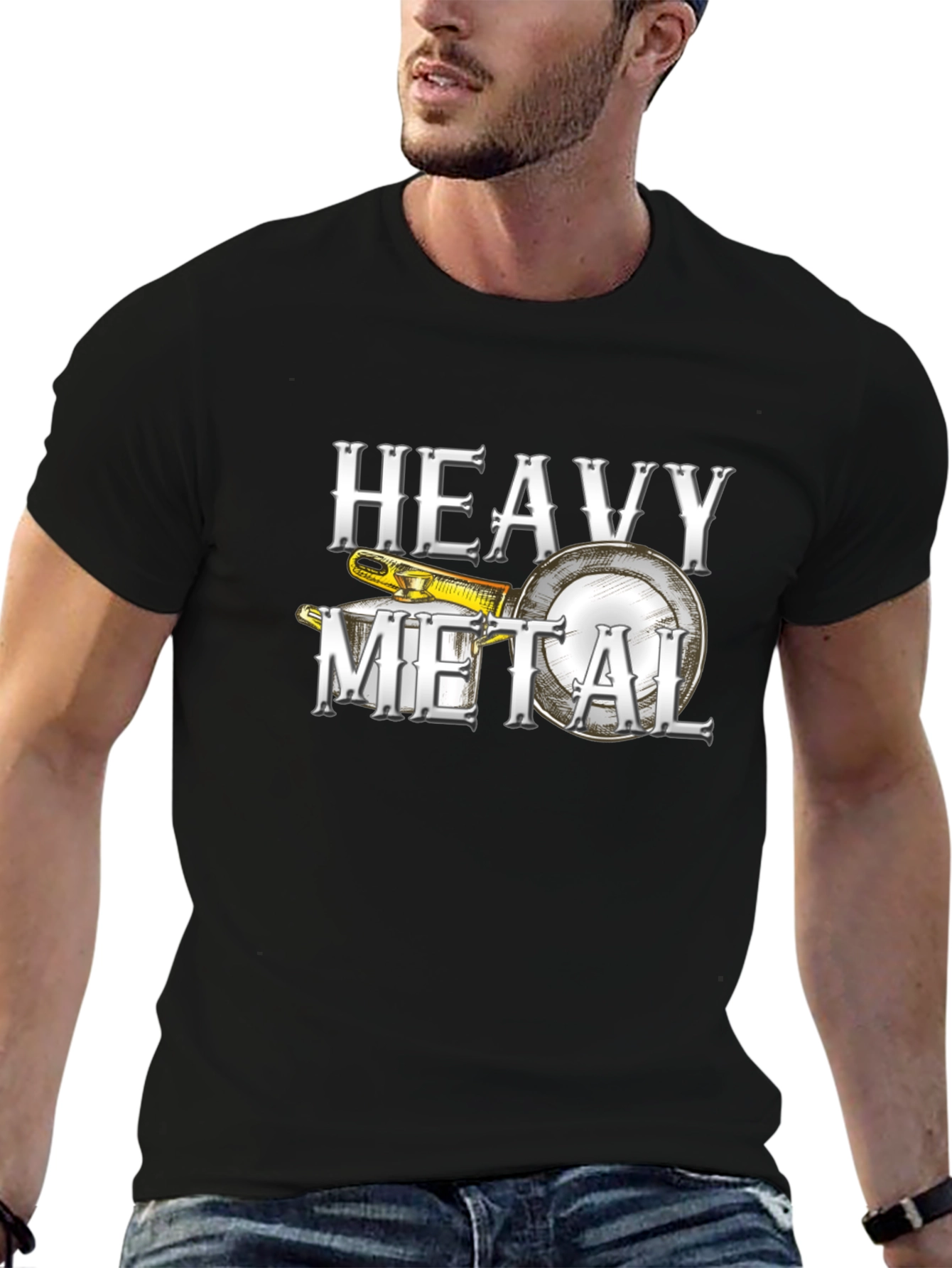 Heavy Metal Banjo Graphic T-Shirt - Musician Tee