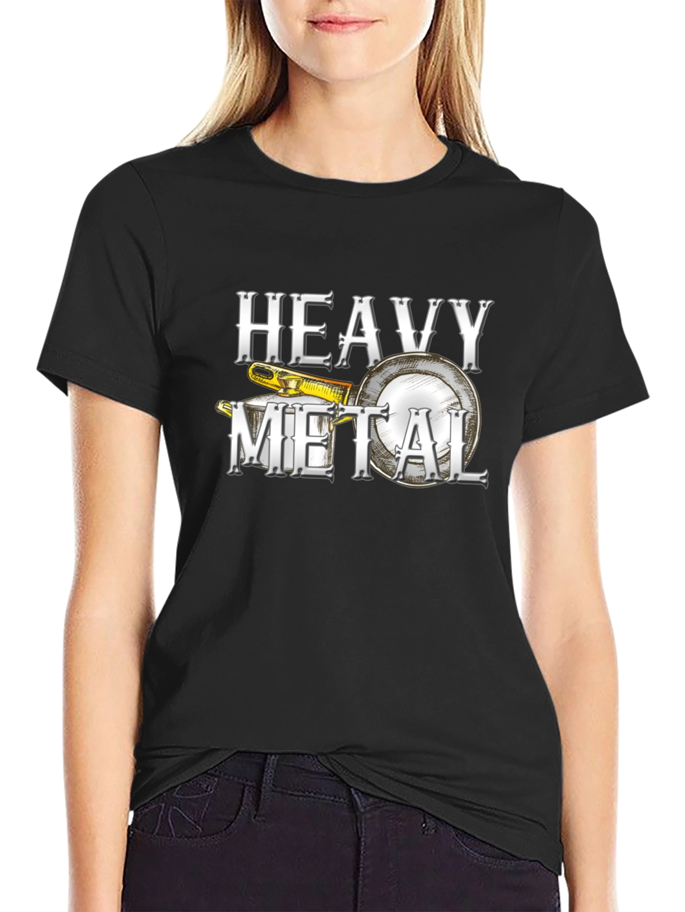 Heavy Metal Banjo Graphic T-Shirt - Musician Tee