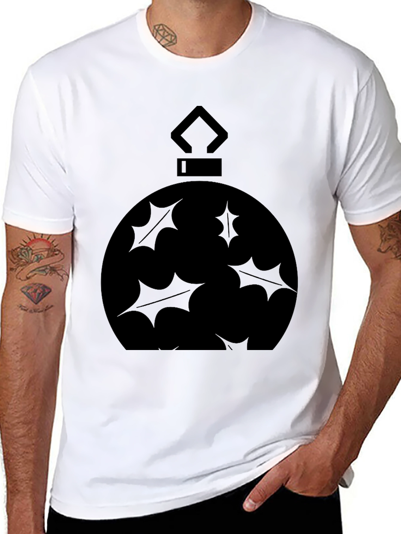 Christmas Ornament Graphic T-Shirt - Holiday Style