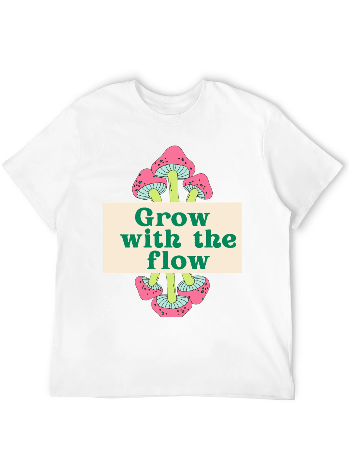 Grow with the Flow Mushroom Graphic Tee