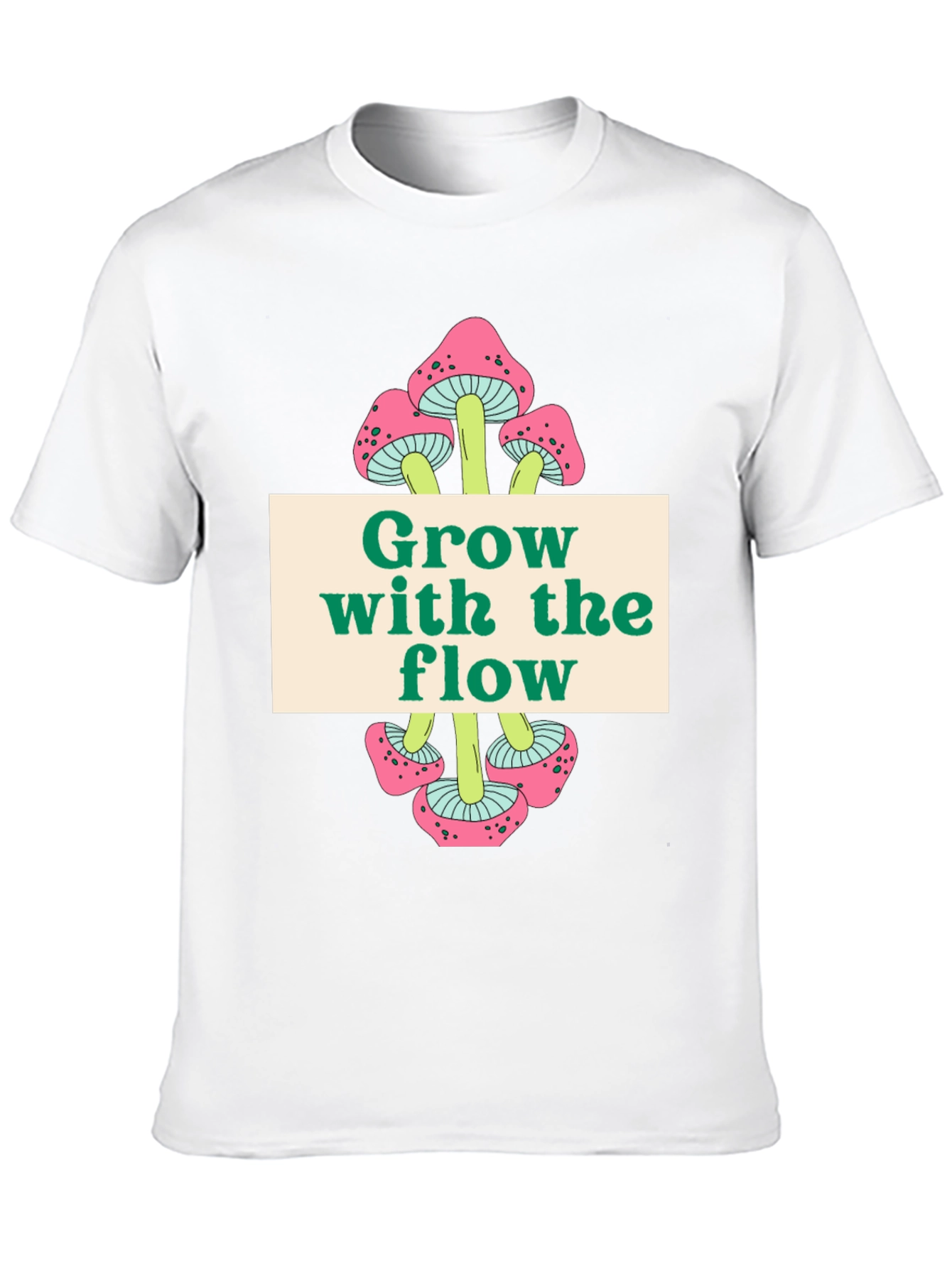 Grow with the Flow Mushroom Graphic Tee