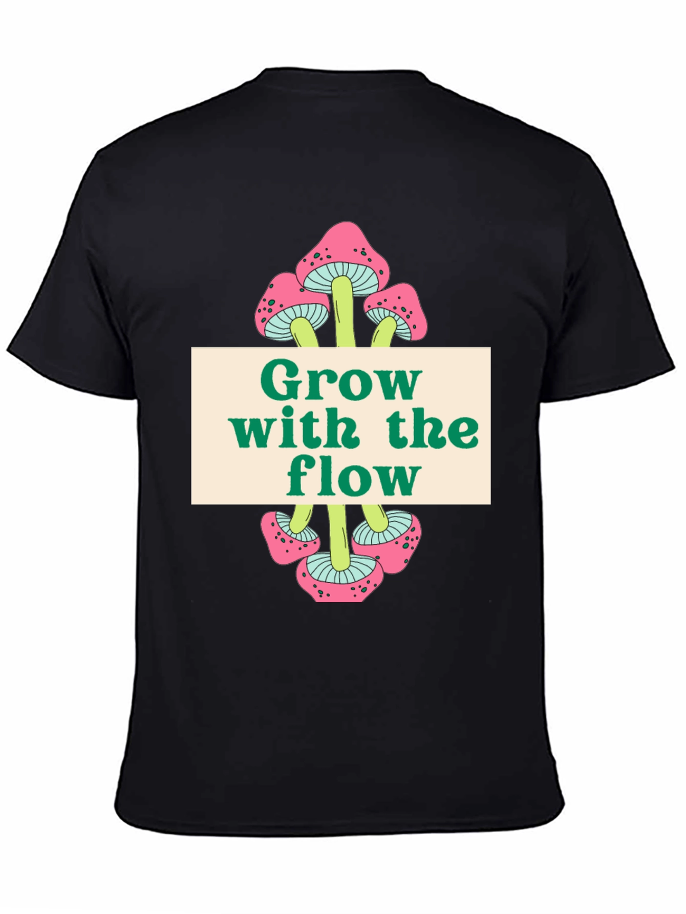 Grow with the Flow Mushroom Graphic Tee