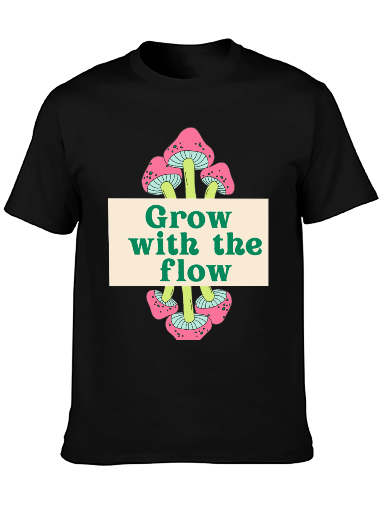 Grow with the Flow Mushroom Graphic Tee