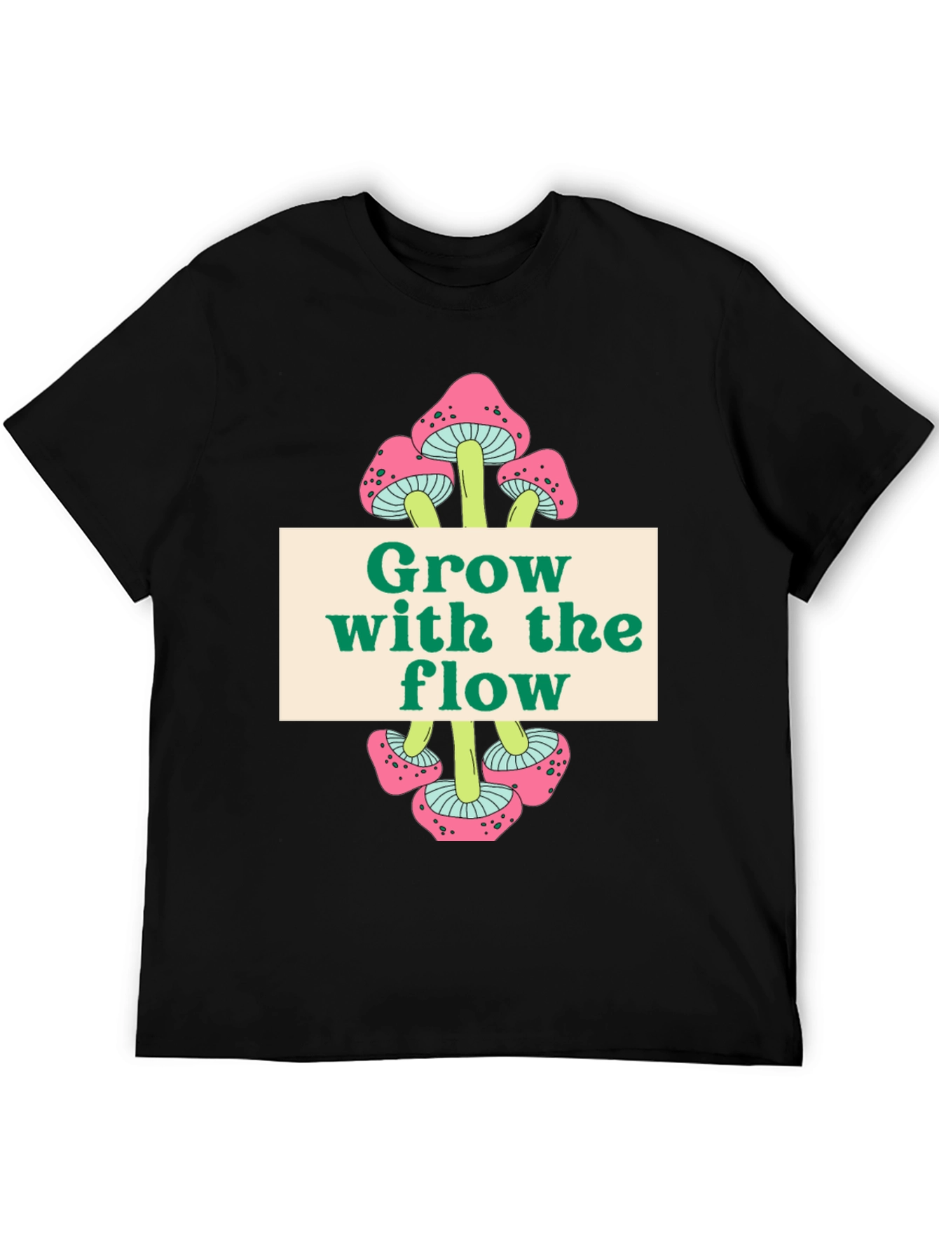 Grow with the Flow Mushroom Graphic Tee