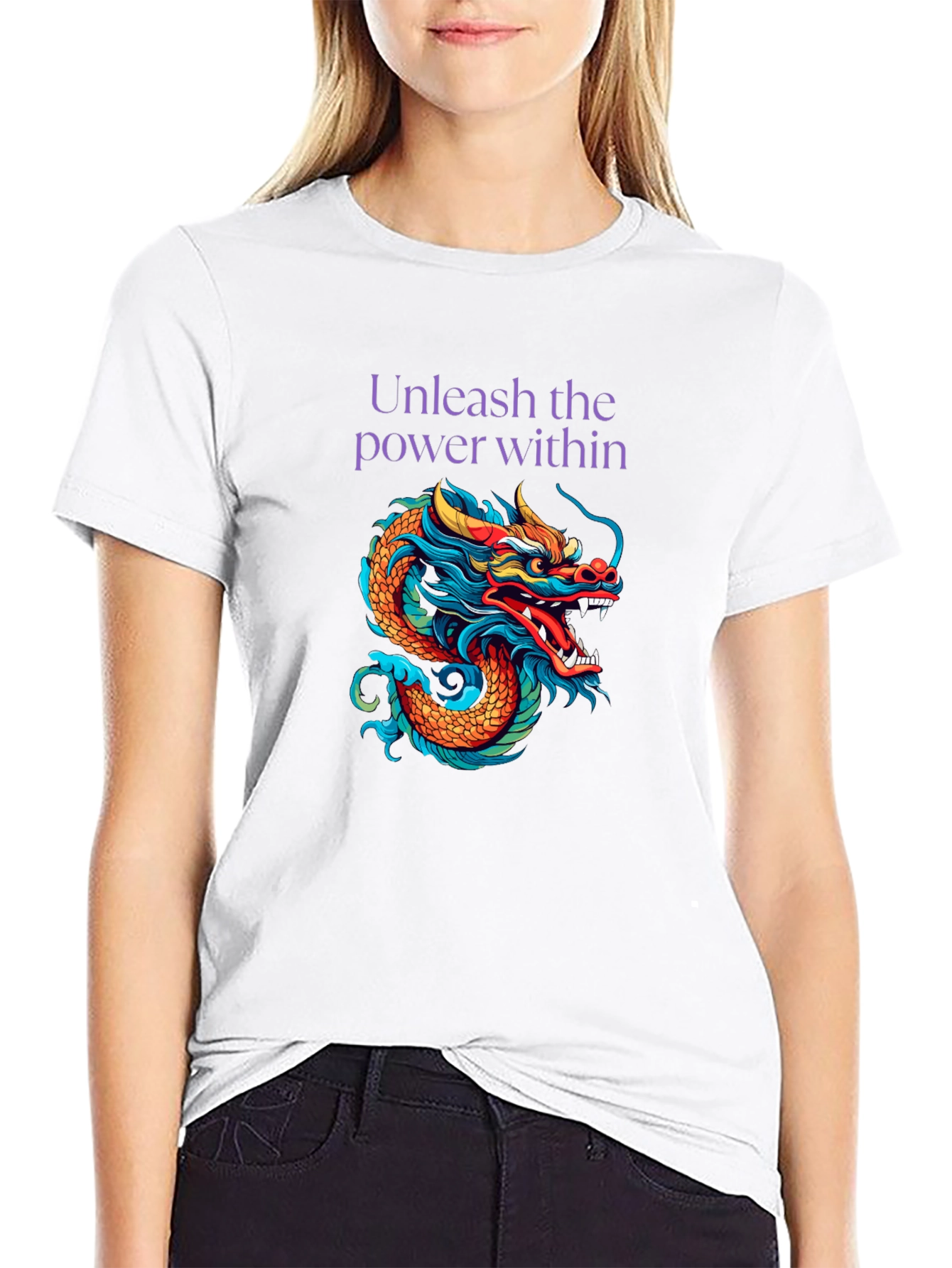 Unleash the Dragon Black Graphic Tee