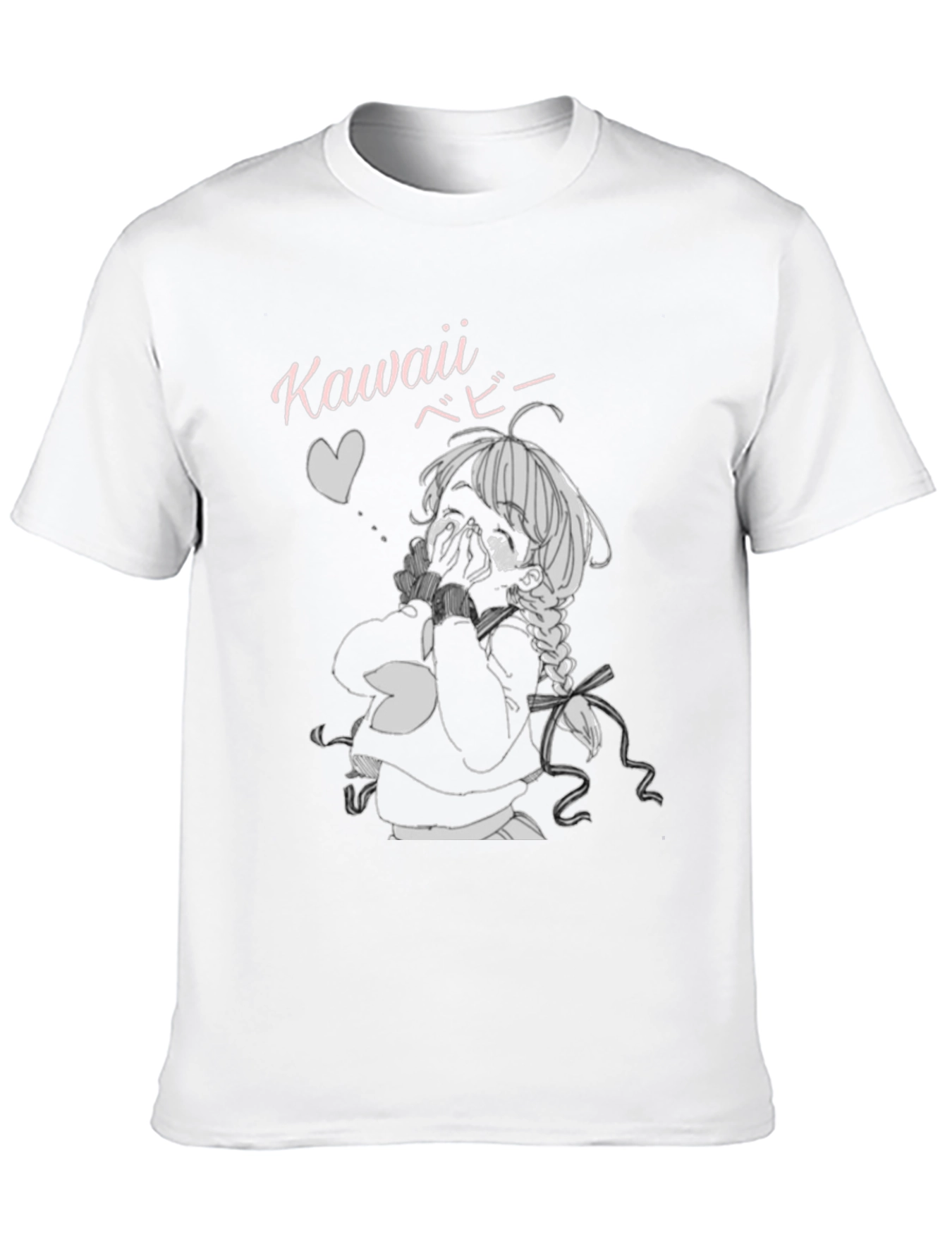 Kawaii Anime Graphic Tee - Black Unisex T-Shirt