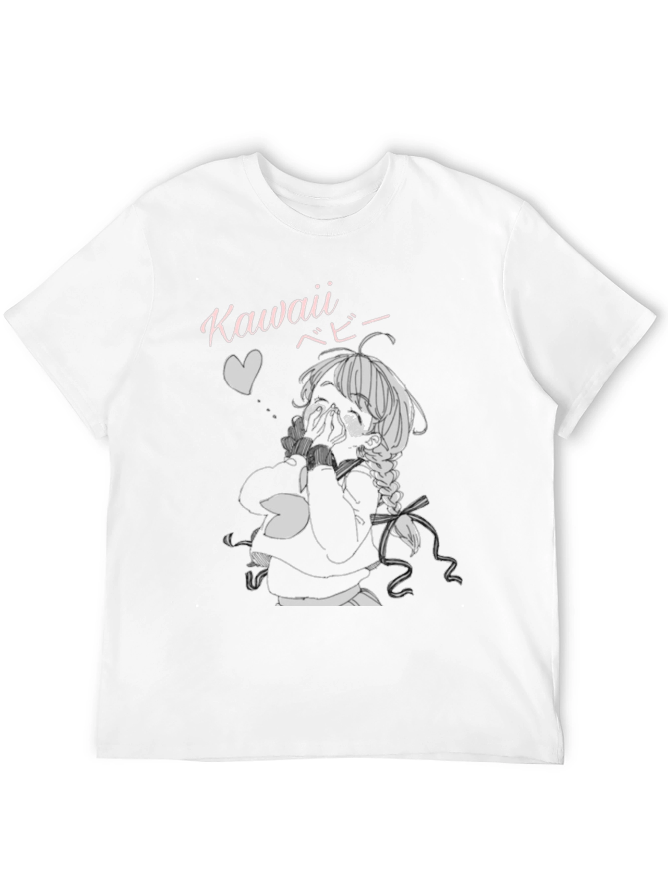 Kawaii Anime Graphic Tee - Black Unisex T-Shirt
