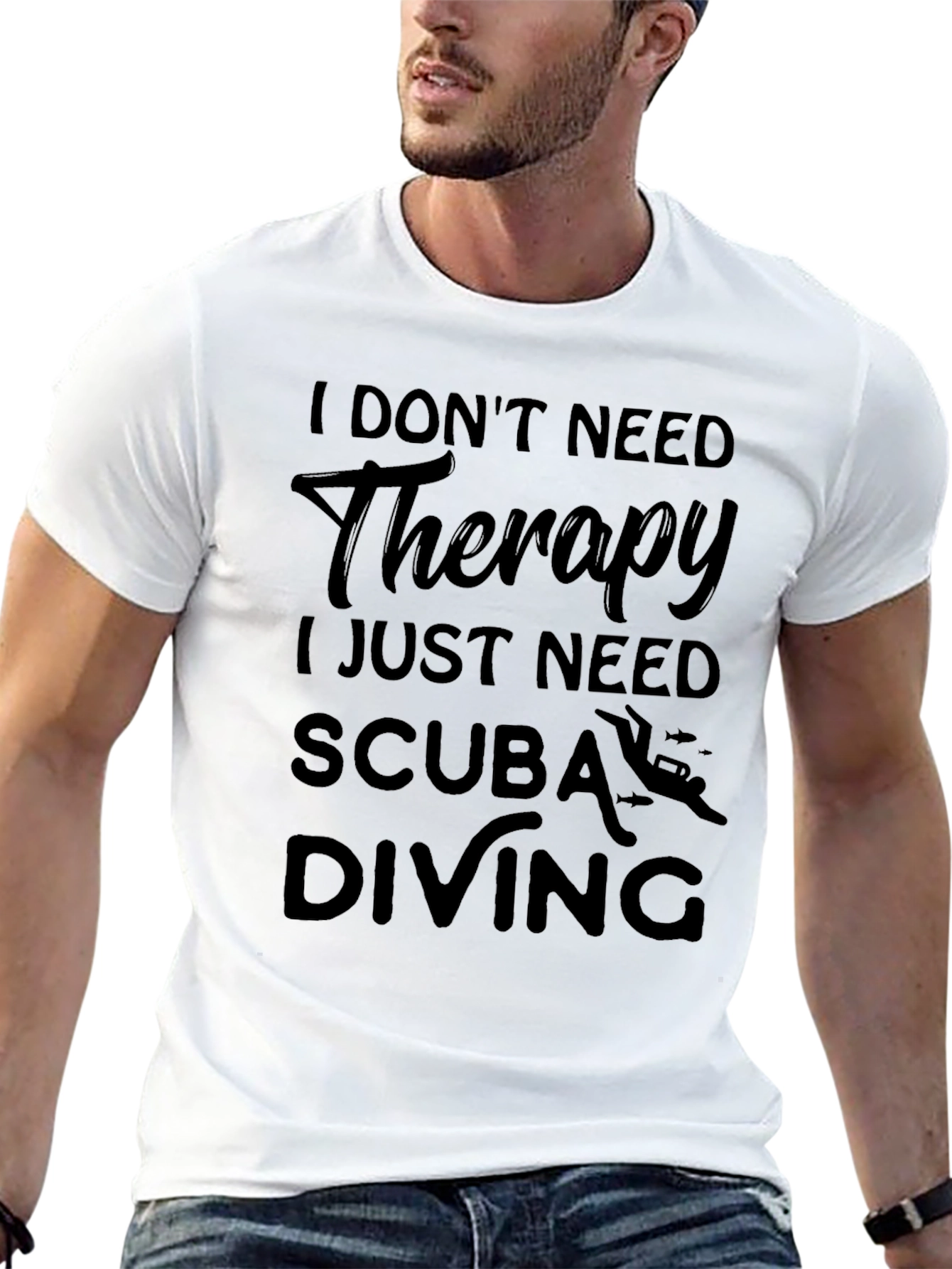 Scuba Diving Therapy T-Shirt Diver Gift