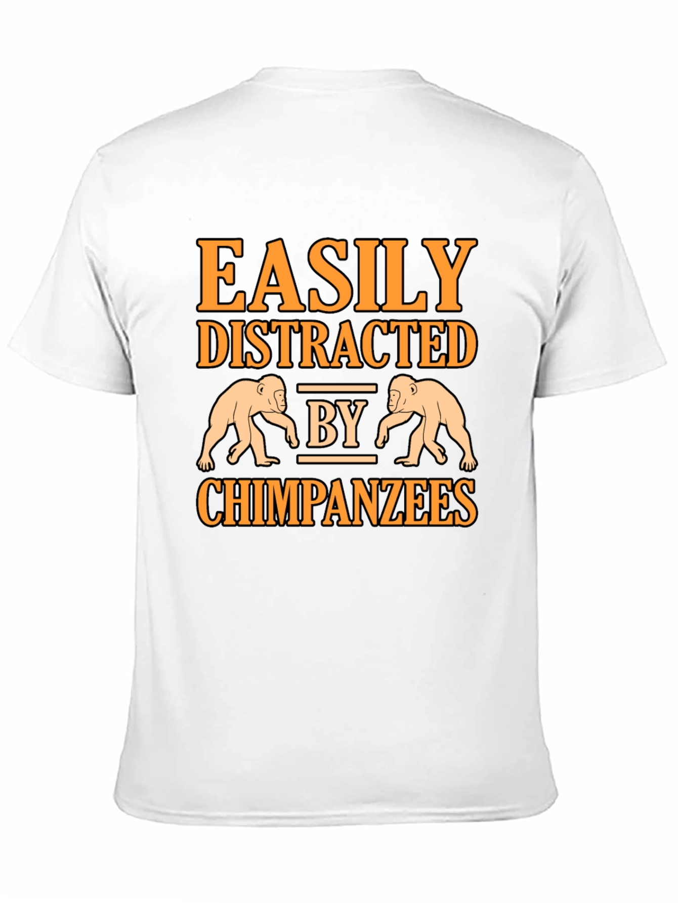 Easily Distracted by Chimpanzees Graphic T-Shirt
