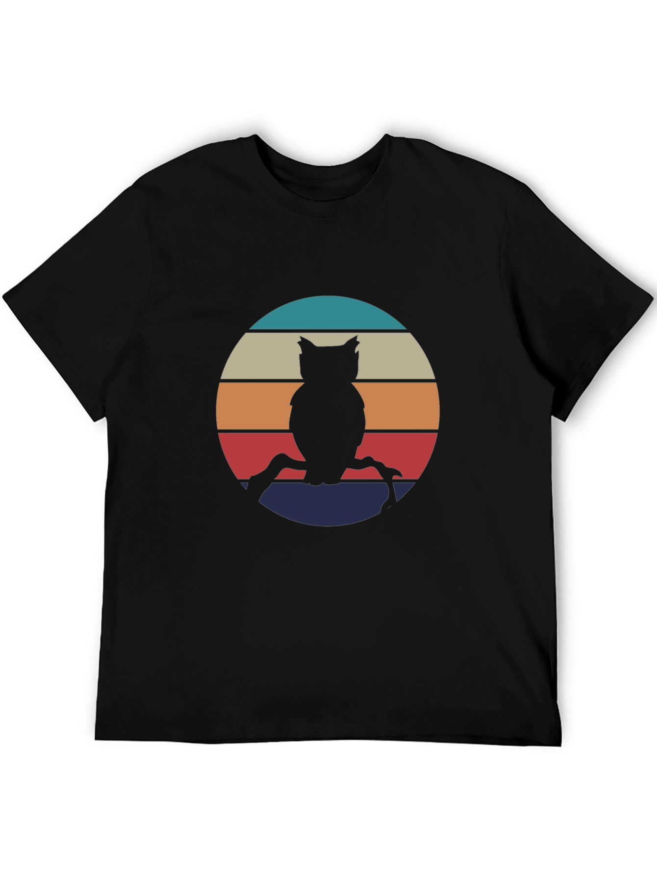 Retro Owl Silhouette Graphic Tee